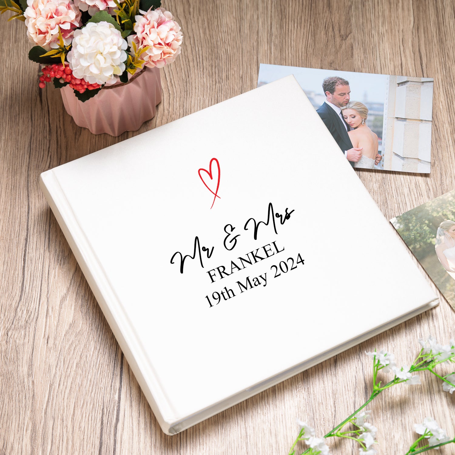 Personalised Ivory Wedding Day Photo Album - Photo Album
