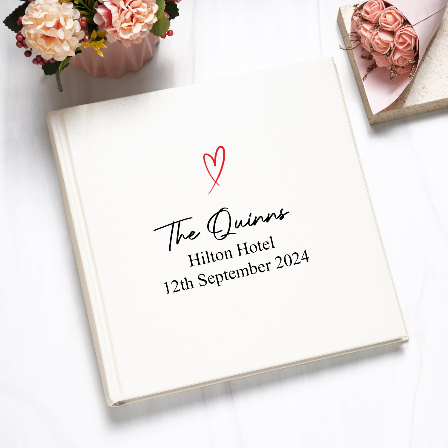 Personalised Ivory Wedding Day Photo Album - Photo Album