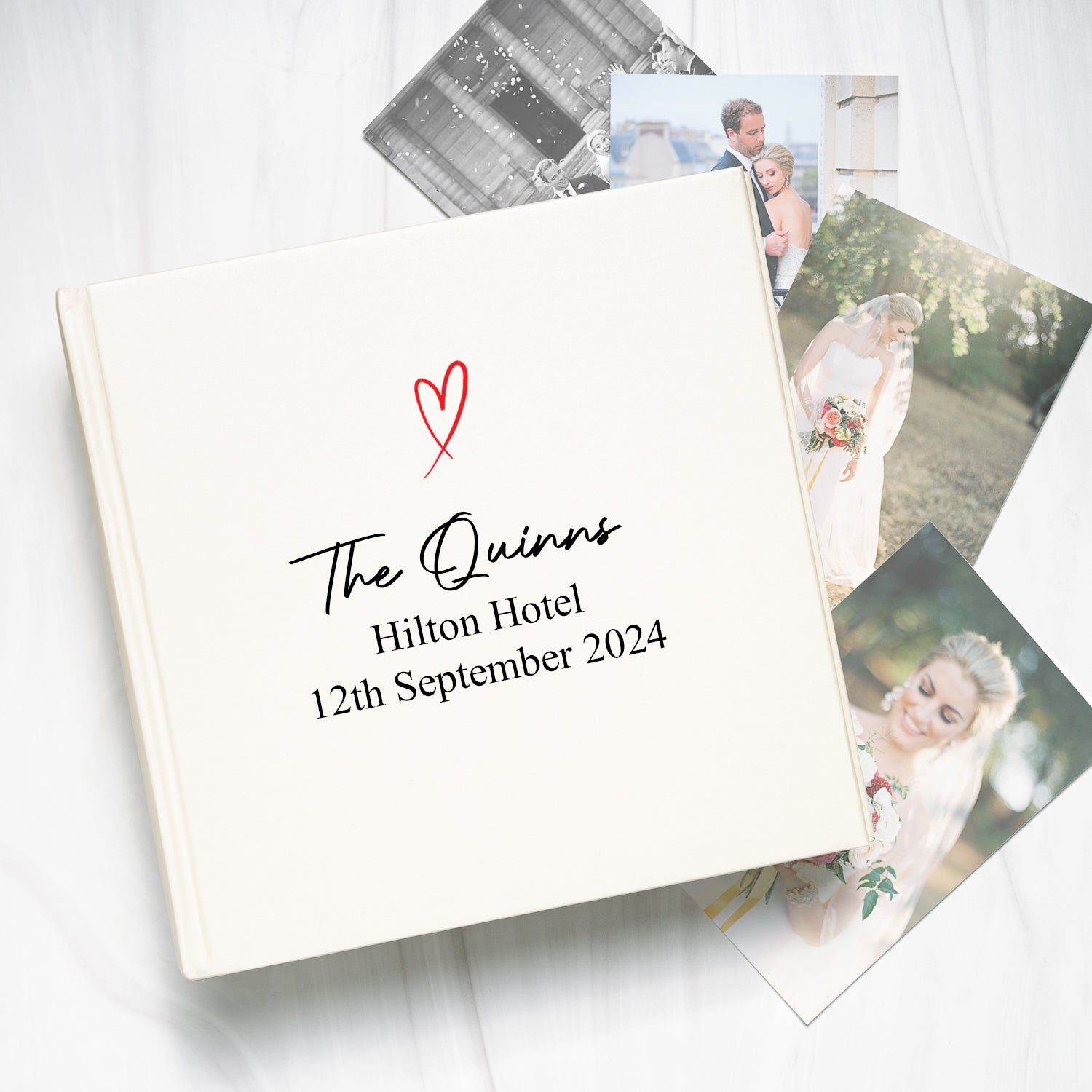 Personalised Ivory Wedding Day Photo Album - Photo Album