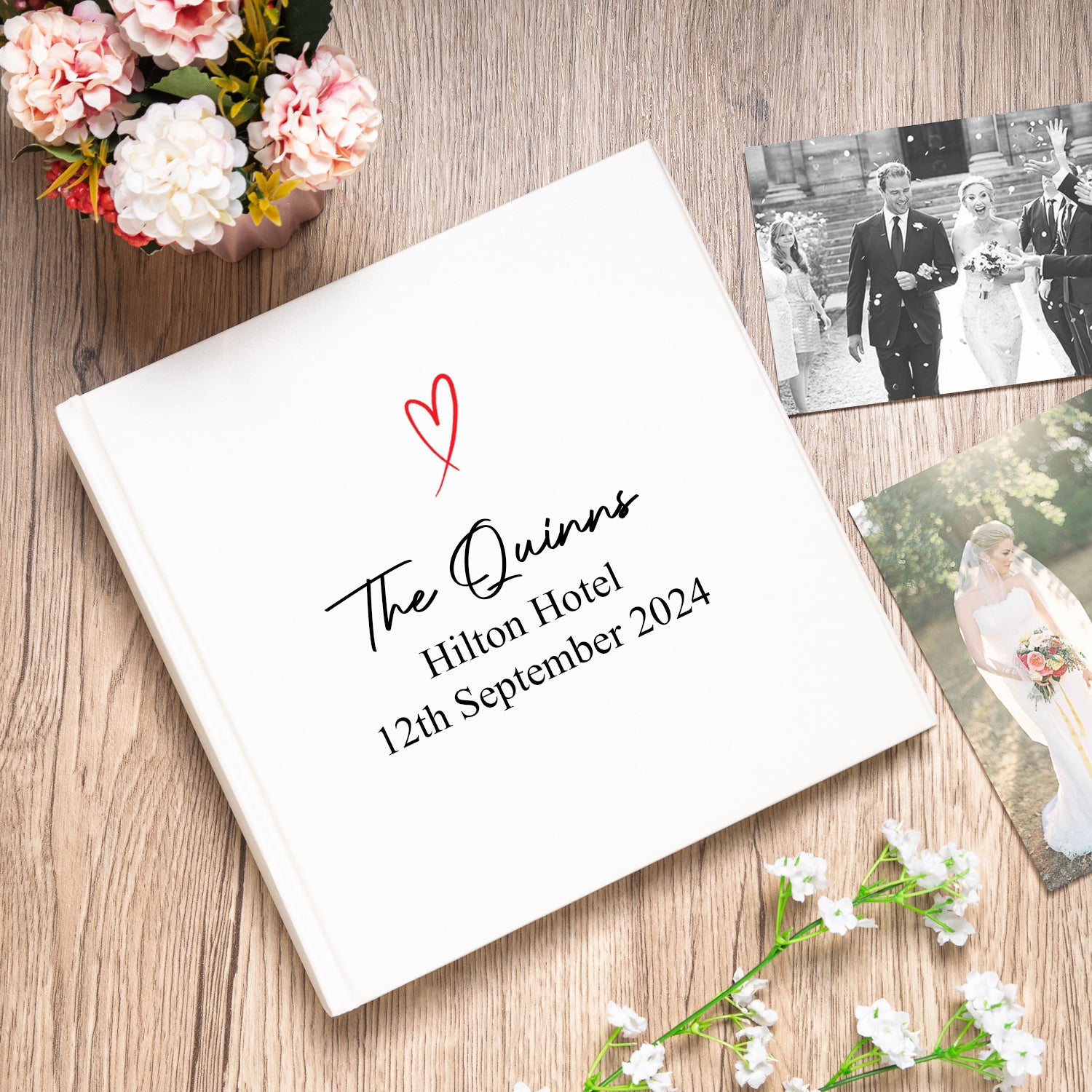 Personalised Ivory Wedding Day Photo Album - Photo Album