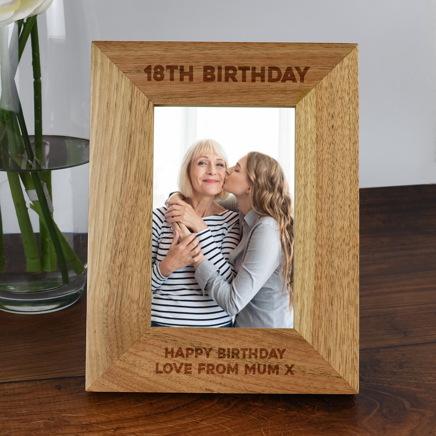 Personalised Wooden 4x6 18th Birthday Frame - Photo Frames