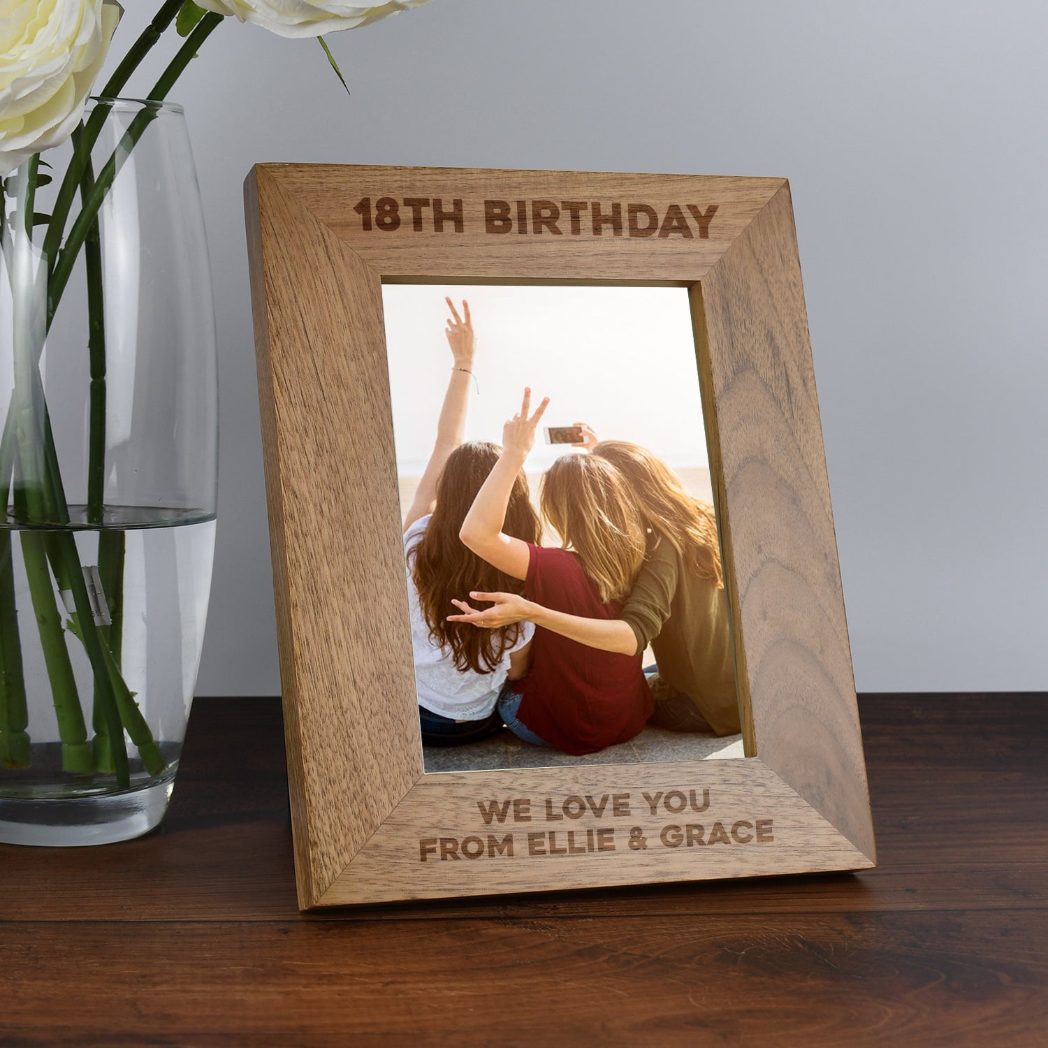 Personalised Wooden 5x7 18th Birthday Frame - Photo Frames