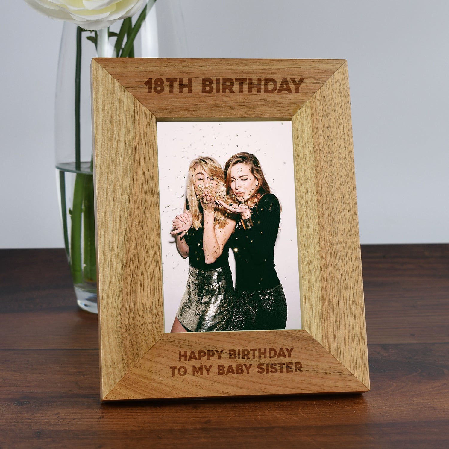 Personalised Wooden 4x6 18th Birthday Frame - Photo Frames