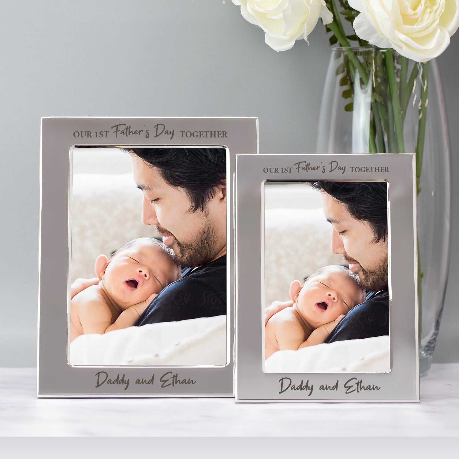 Personalised Our 1st Father’s Day Together 5x7 Photo Frame - Photo Frames