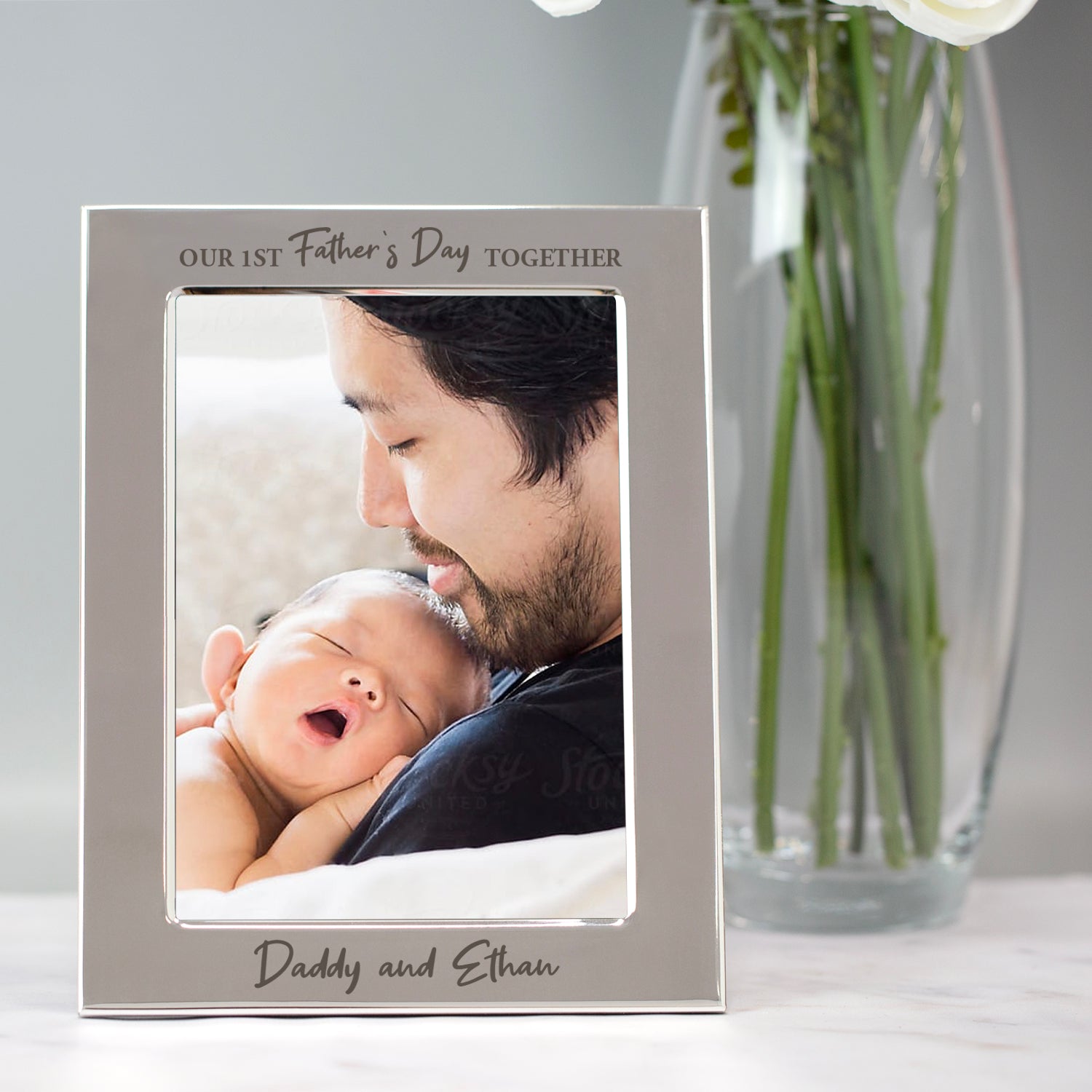 Personalised Our 1st Father’s Day Together 5x7 Photo Frame - Photo Frames