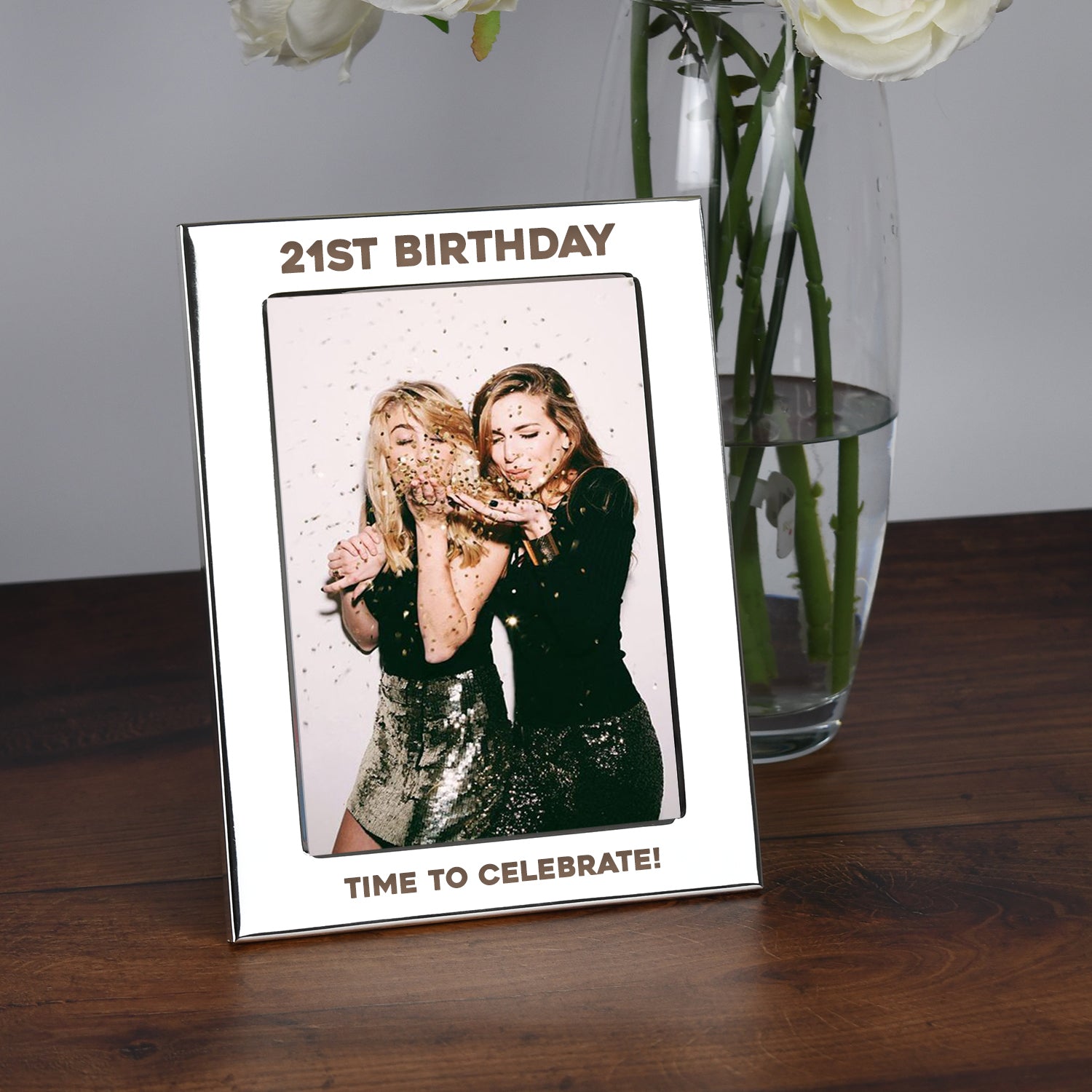 Personalised Silver 5x7 21st Birthday Photo Frame - Photo Frames
