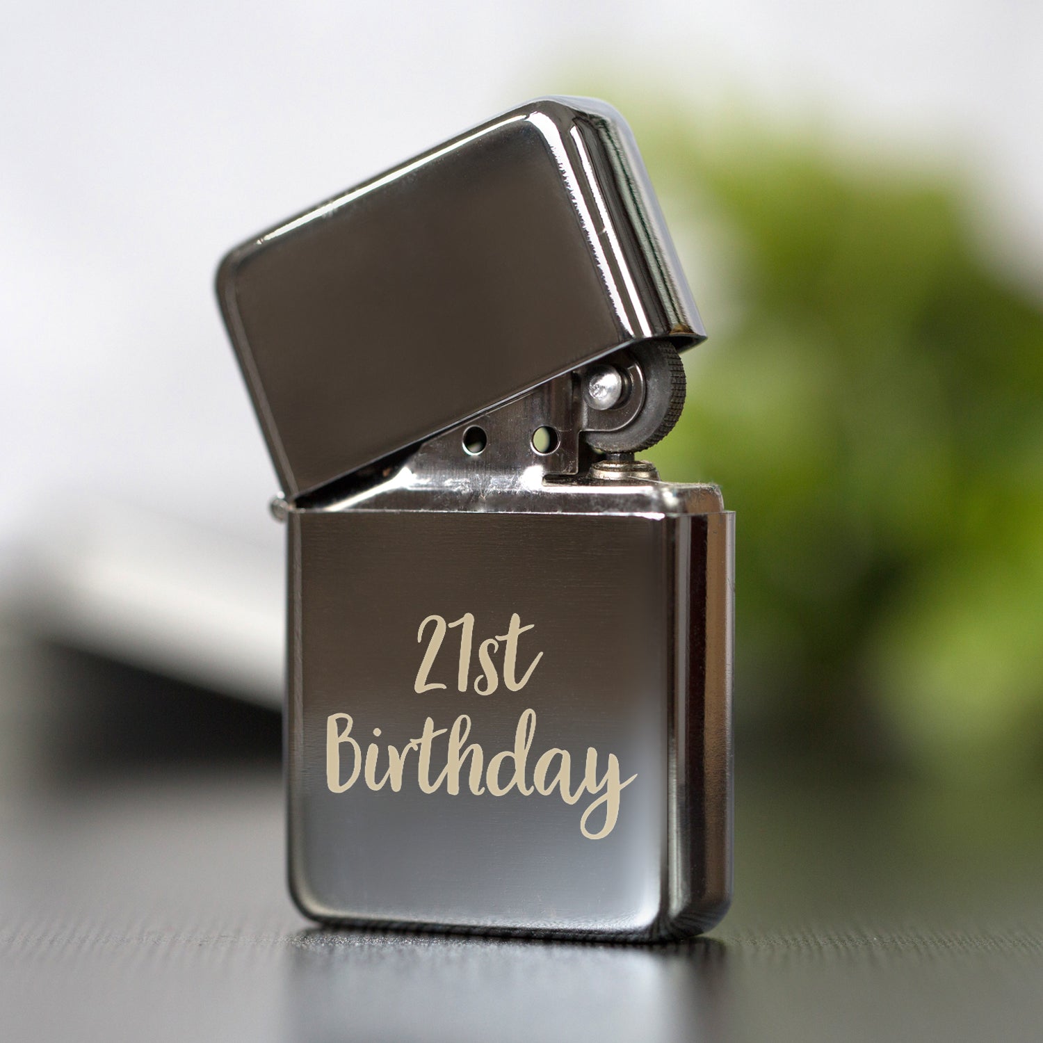 Personalised 21st Birthday Silver Lighter & Gift Box - Lighters