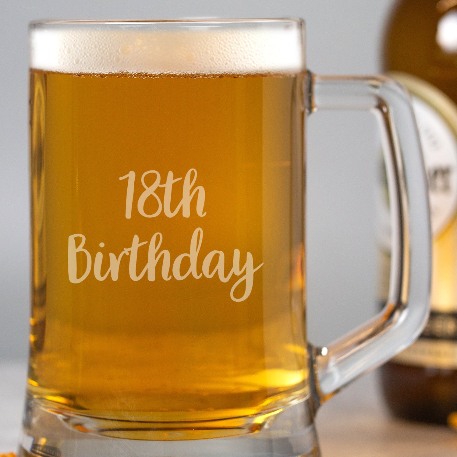 Engraved 18th Birthday Glass Pint Stern Tankard - Beer Glasses