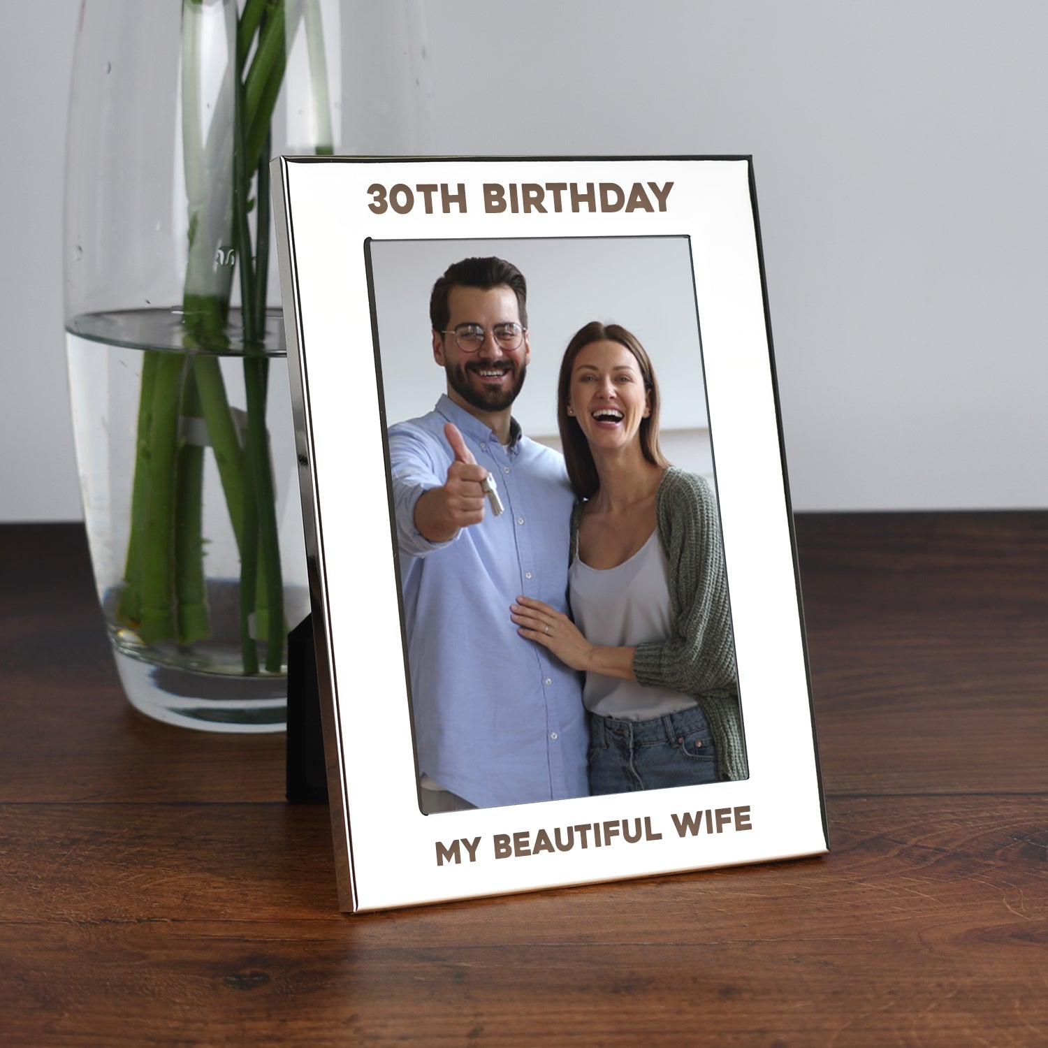 Personalised Silver 4x6 30th Birthday Photo Frame - Photo Frames