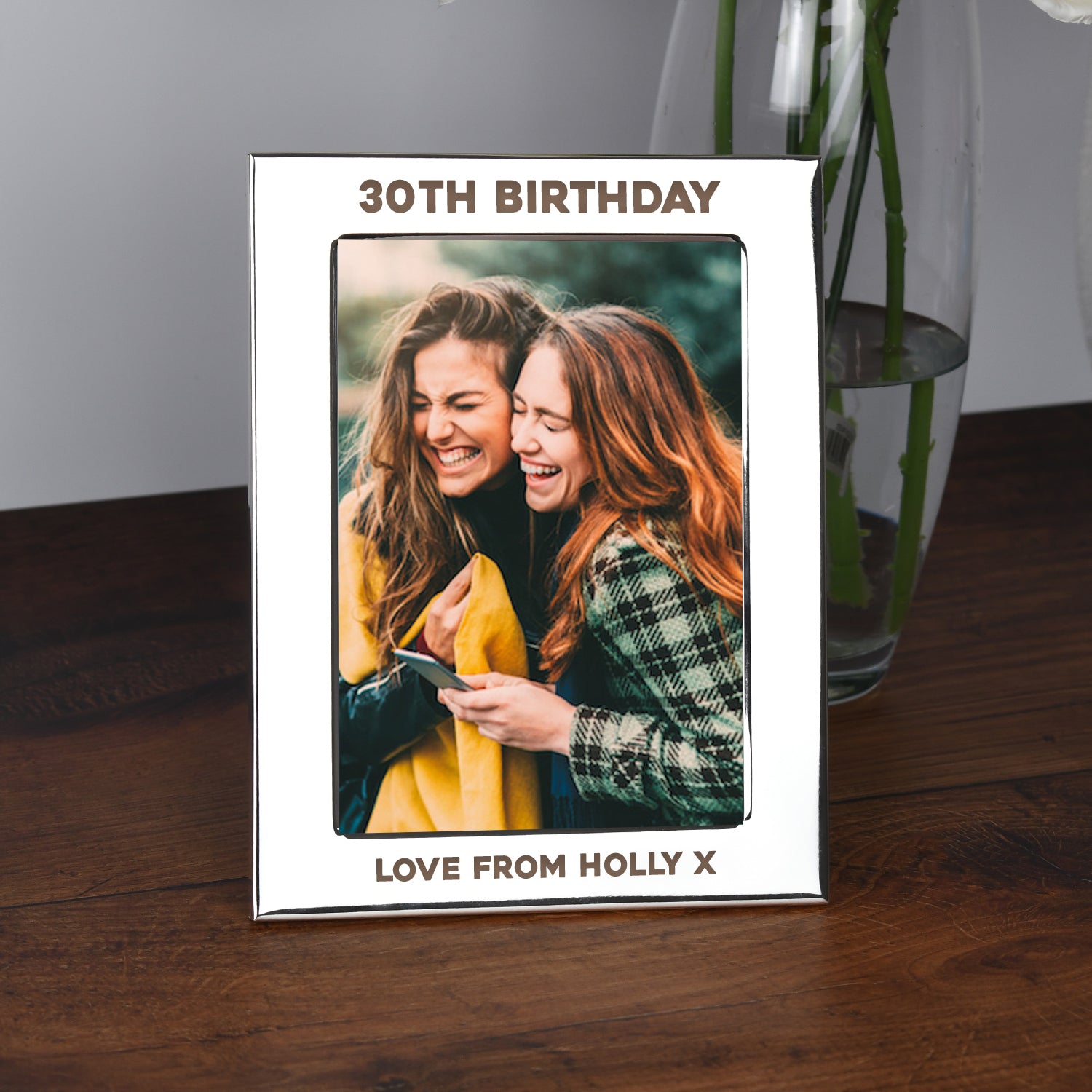 Personalised Silver 5x7 30th Birthday Photo Frame - Photo Frames