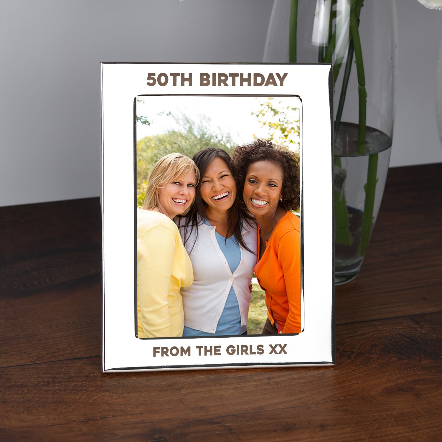 Personalised Silver 5x7 50th Birthday Photo Frame - Photo Frames