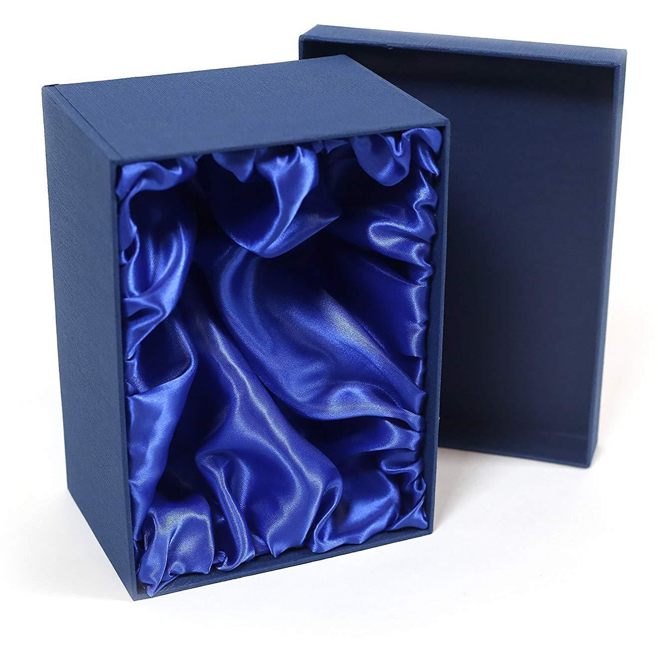 Blue Silk Lined Pint Glass Tankard Presentation Gift Box - Gift Box