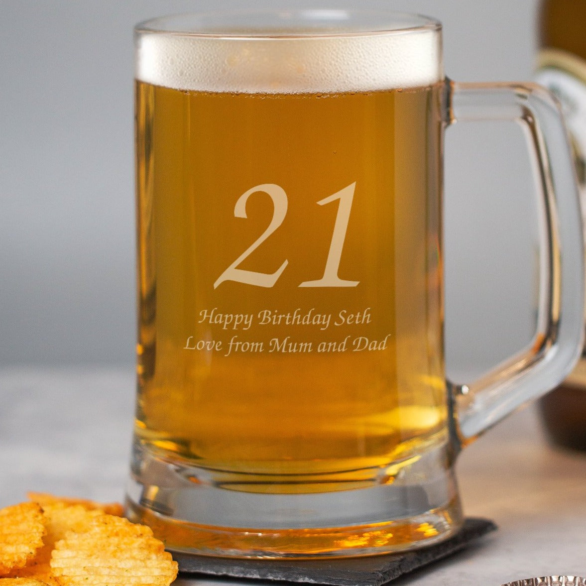 Personalised Birthday Age Glass Pint Stern Tankard - Beer Glasses