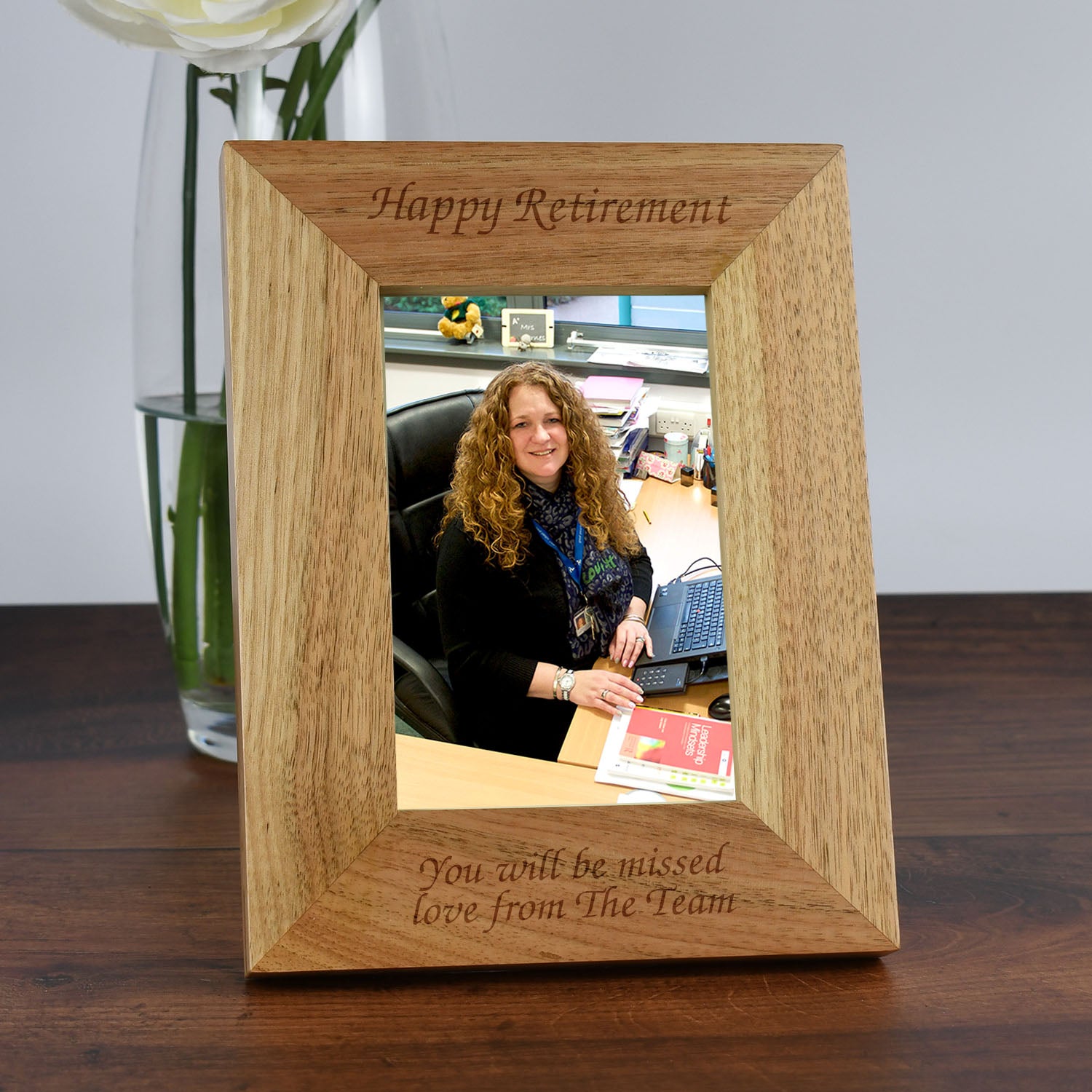 Personalised Wooden 4x6 Any Message Frame - Photo Frames