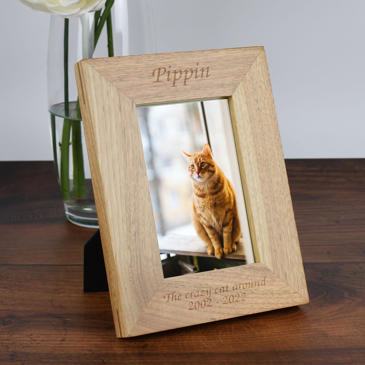Personalised Wooden 4x6 Any Message Frame - Photo Frames