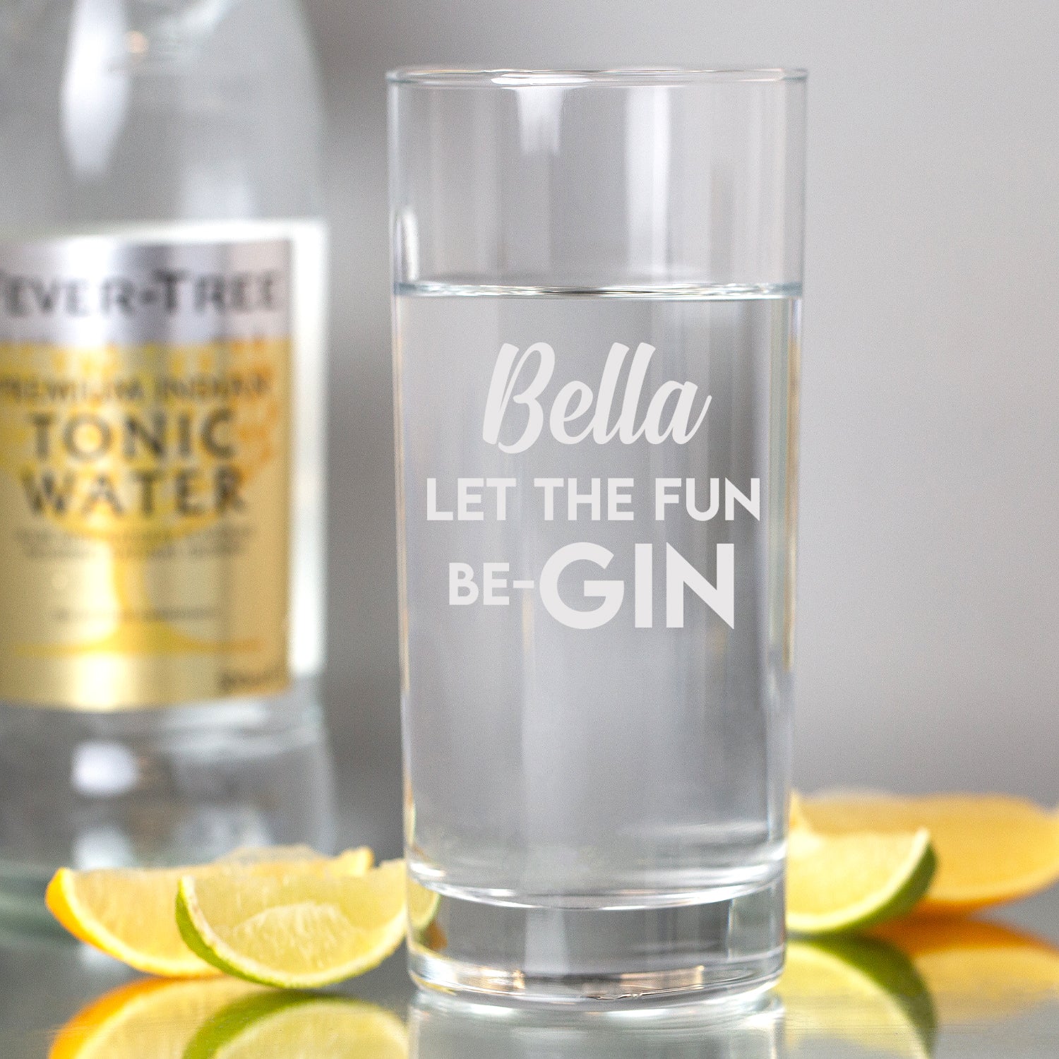 Personalised Let The Fun Be-Gin Hi Ball Glass - Hi Ball Glass