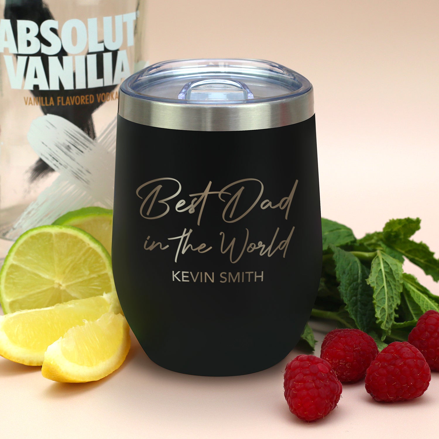 Personalised Best Dad Thermos Insulated Travel Tumbler - cup