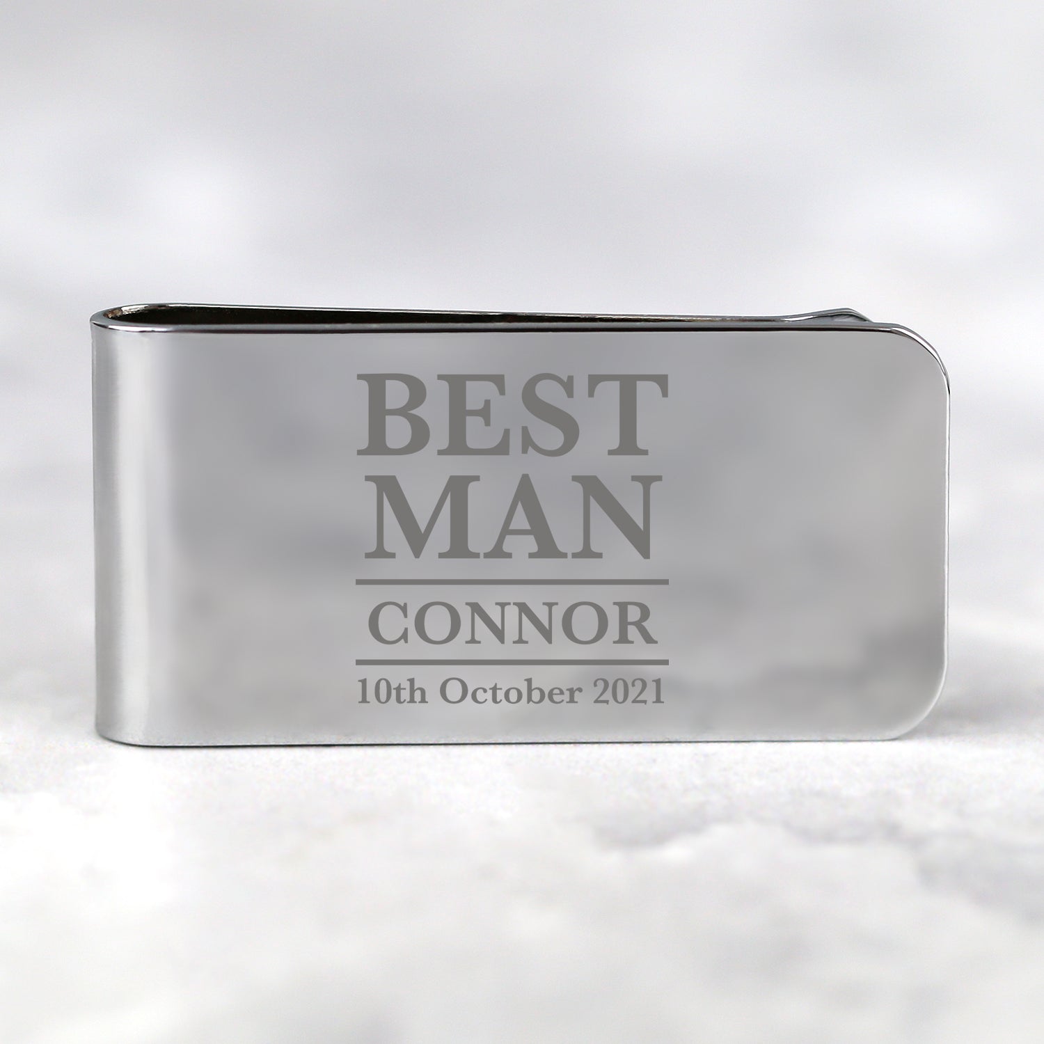 Personalised Best Man Money Clip - Accessories