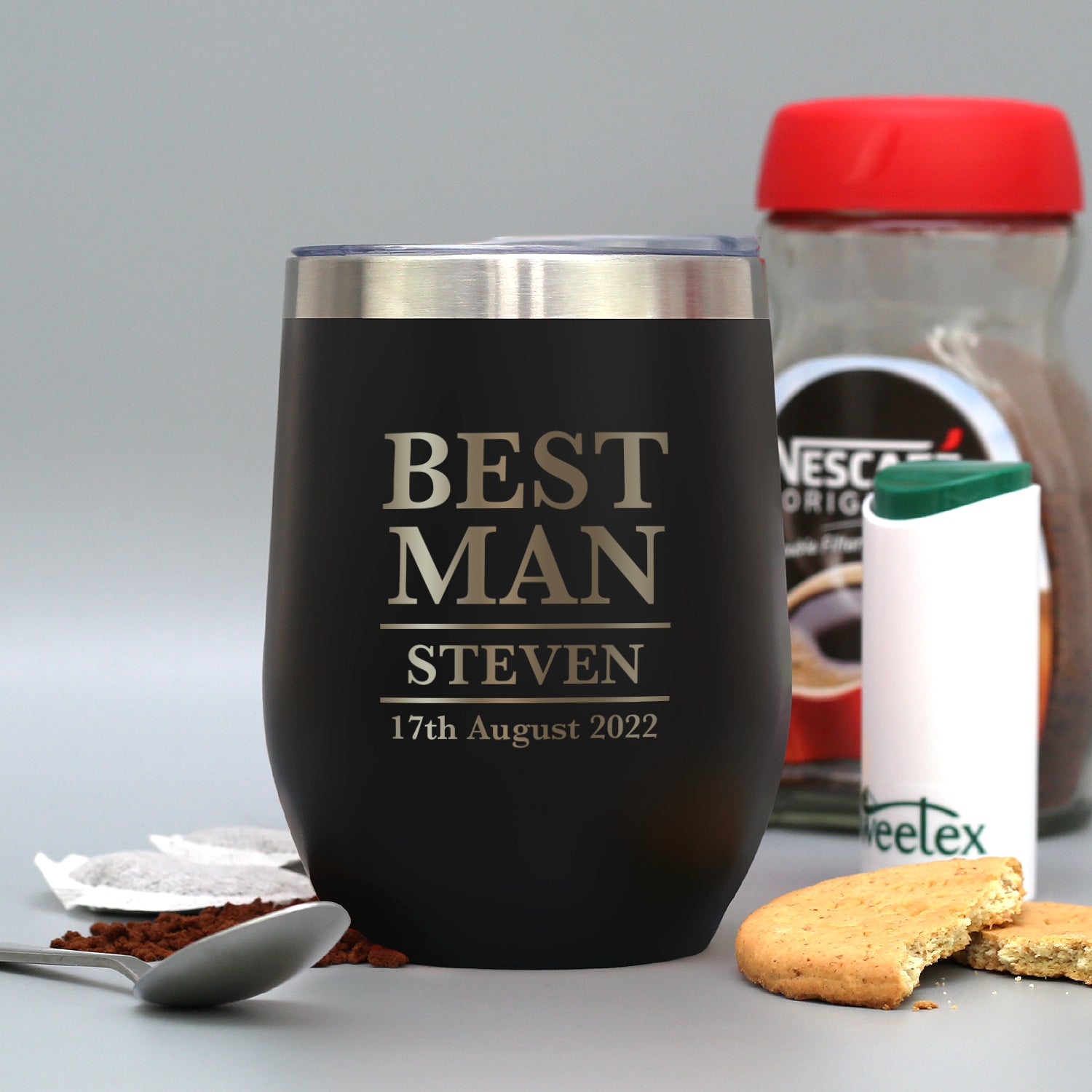 Personalised Best Man Thermos Insulated Travel Tumbler - cup