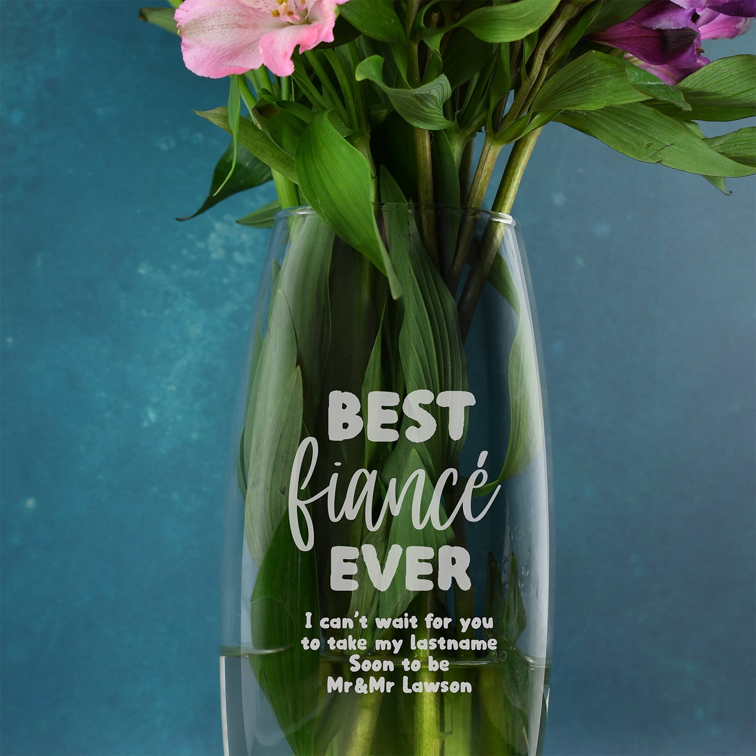 Personalised Best Ever Glass Bullet Vase - Bullet Vase