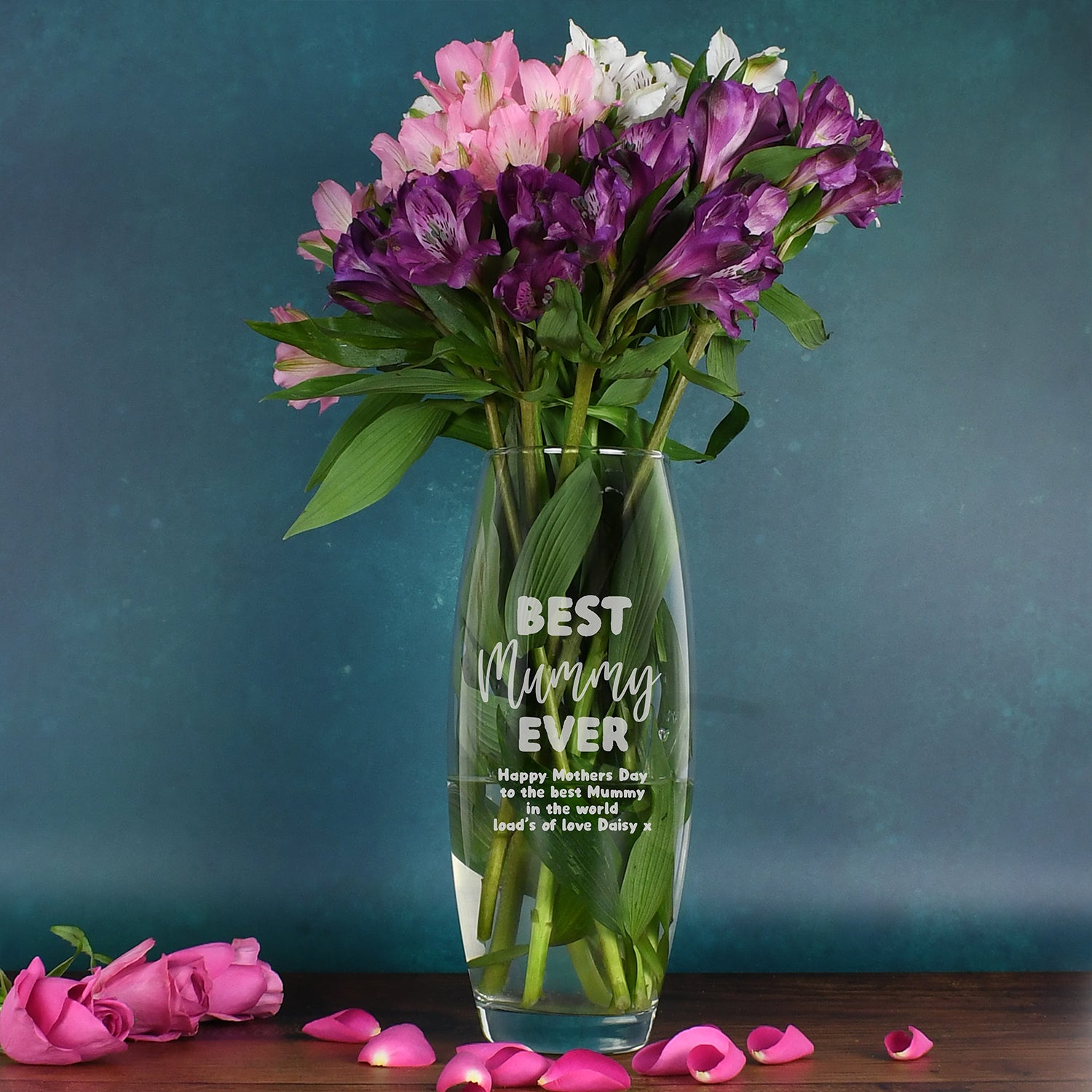Personalised Best Ever Glass Bullet Vase - Bullet Vase
