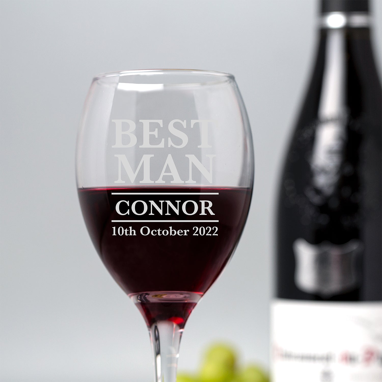 Personalised Best Man Wine Glass - Wine Glasses
