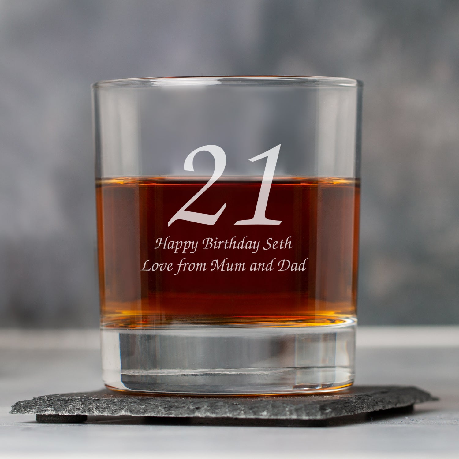 Personalised Age Glass Tumbler - Glass Tumblers