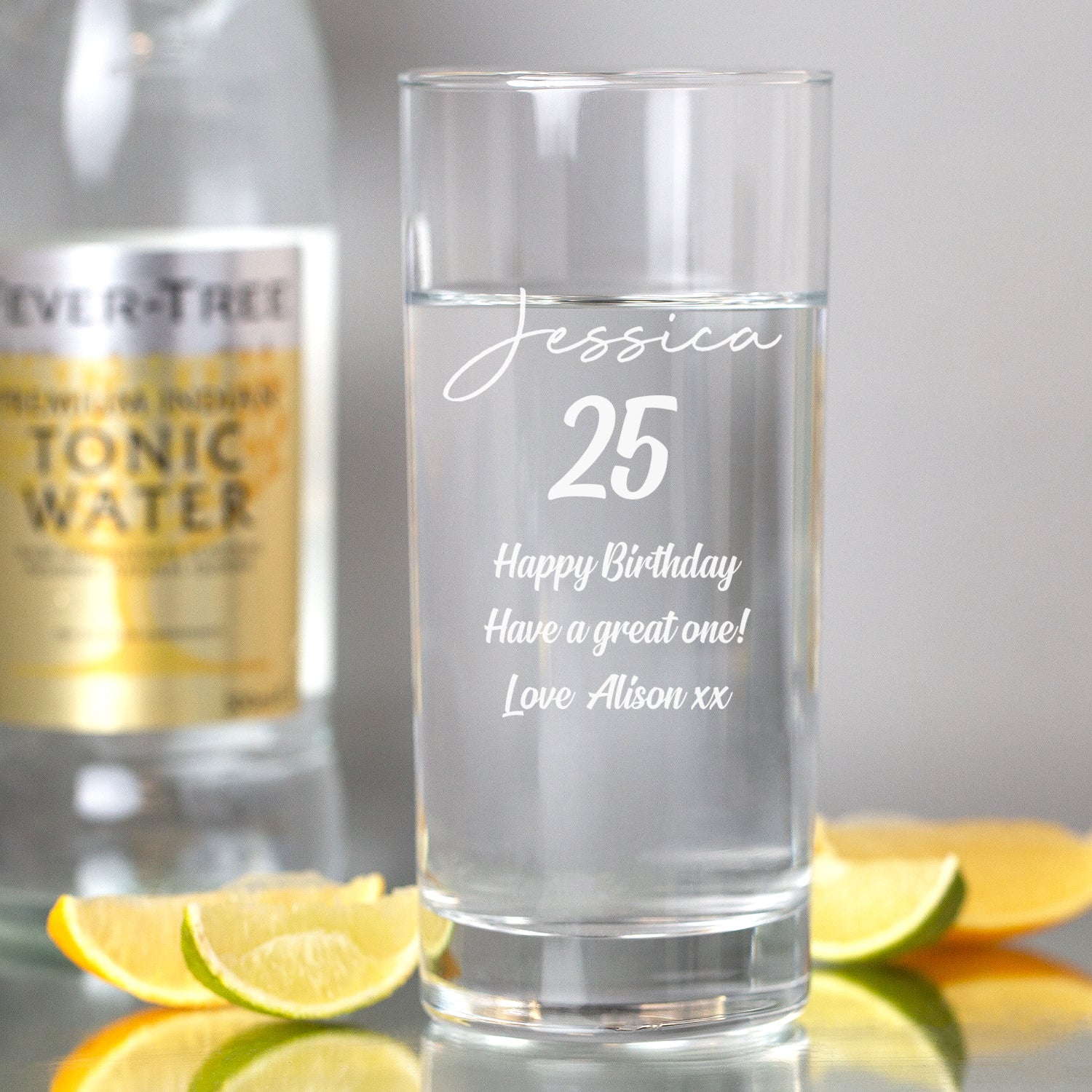 Personalised Birthday Hi Ball Glass - Hi Ball Glass