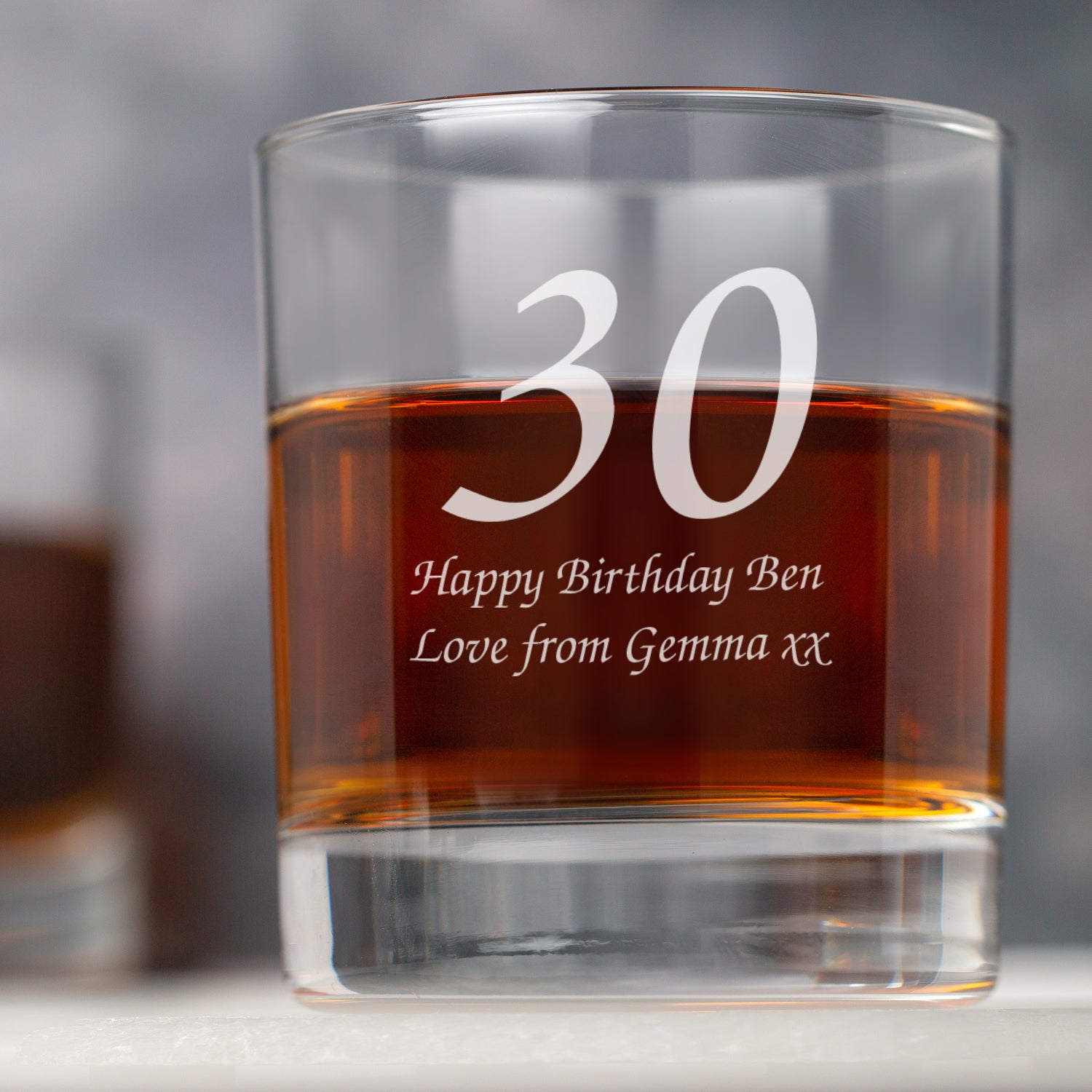 Personalised Age Glass Tumbler - Glass Tumblers
