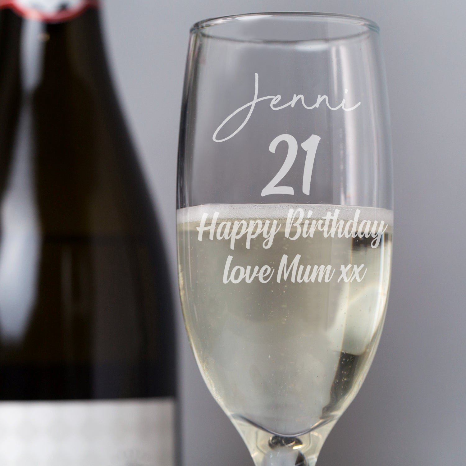 Personalised Birthday Champagne Flute Glass - Champagne Flutes