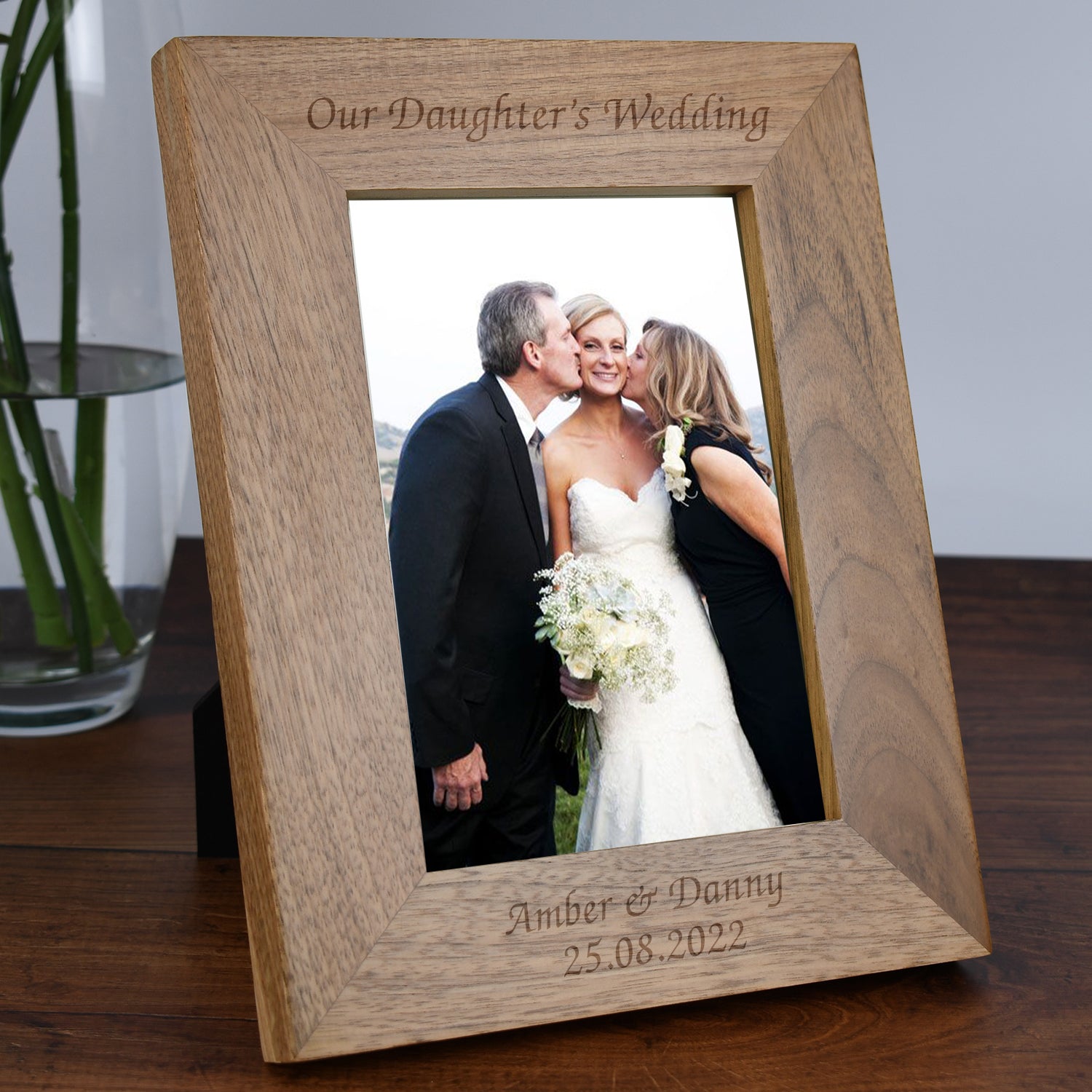 Personalised Wooden 5x7 Our Daughter’s Wedding Frame - Photo Frames