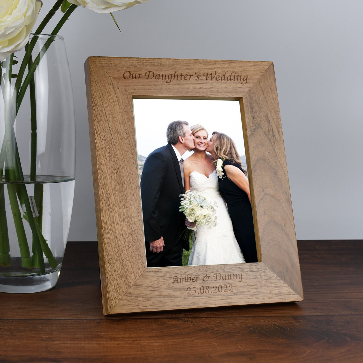 Personalised Wooden 5x7 Our Daughter’s Wedding Frame - Photo Frames