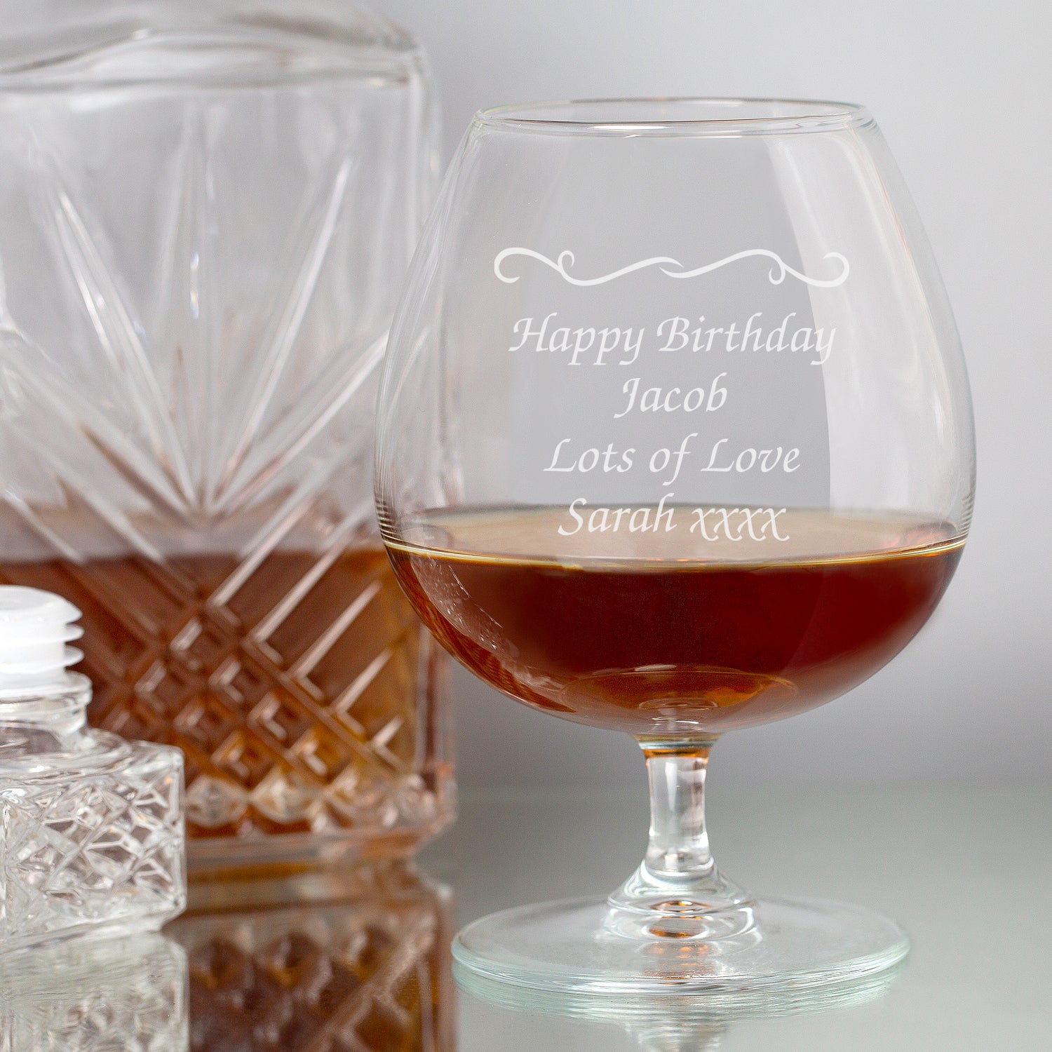 Personalised Decorative Brandy Glass - Brandy Glass
