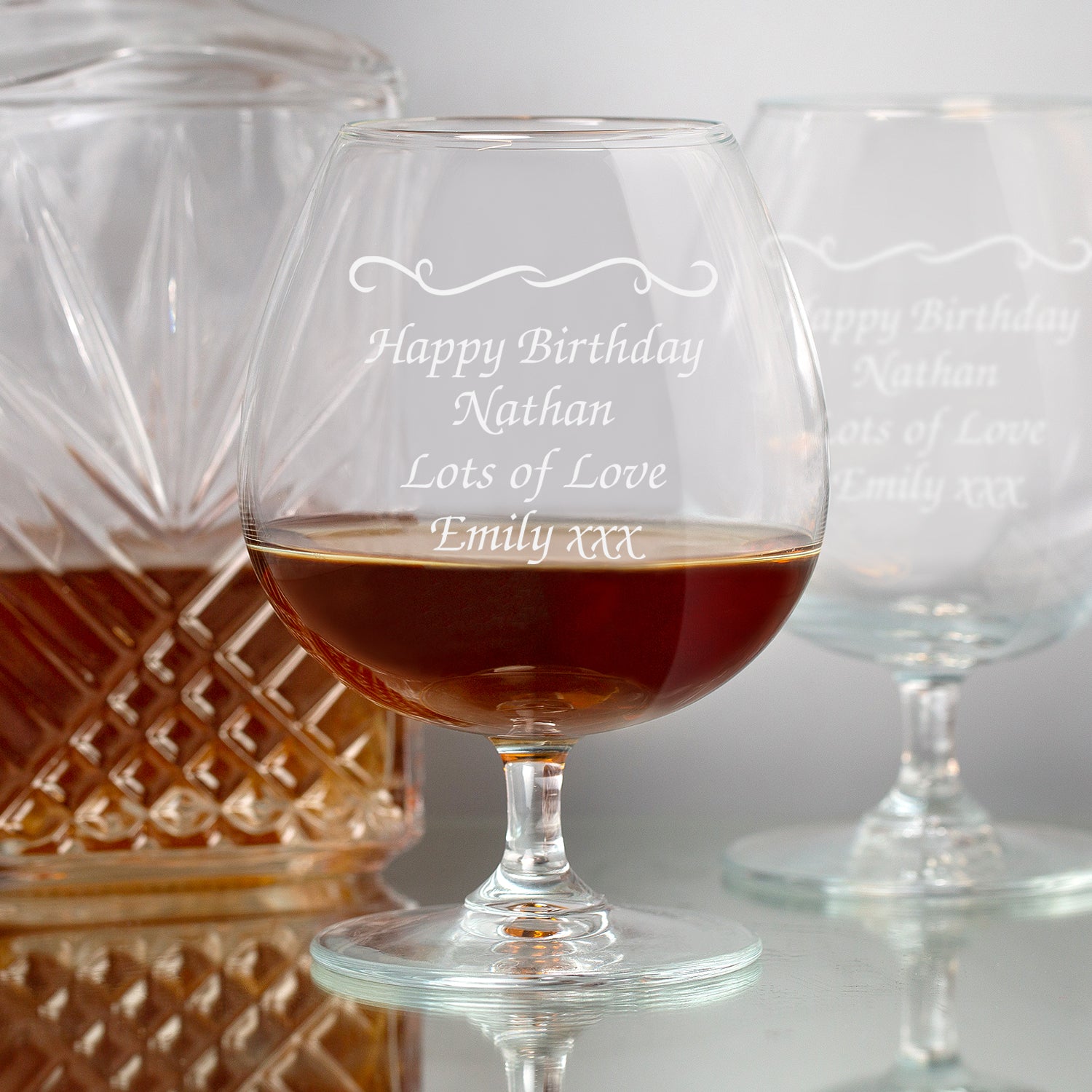 Personalised Decorative Brandy Glass - Brandy Glass