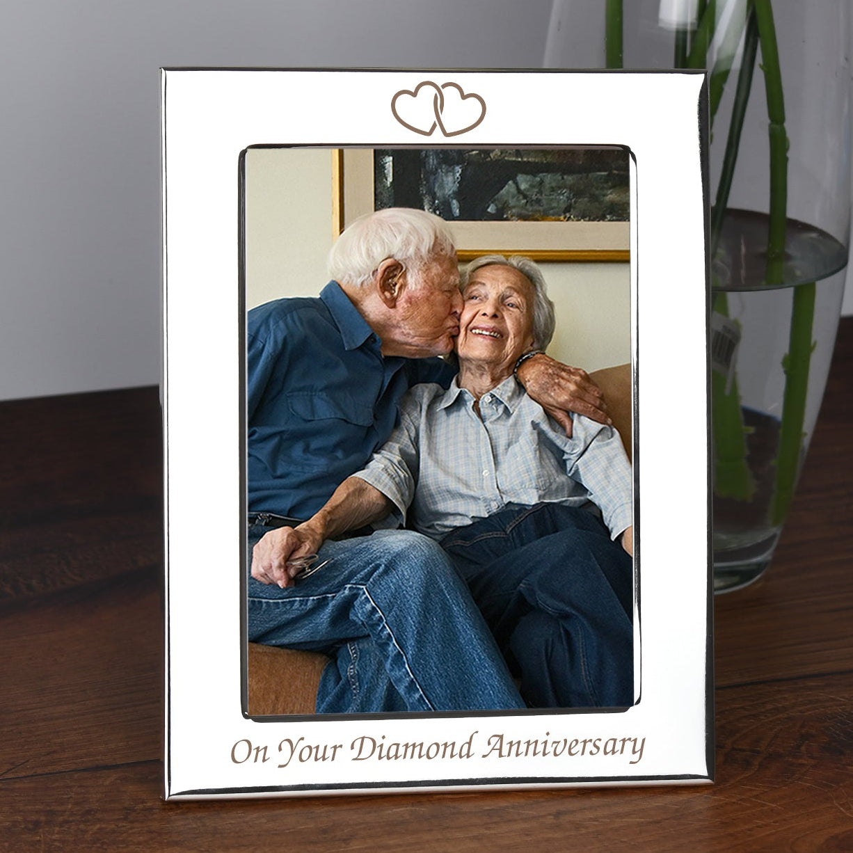 Silver 5x7 On Your Diamond Wedding Anniversary Photo Frame - Photo Frames