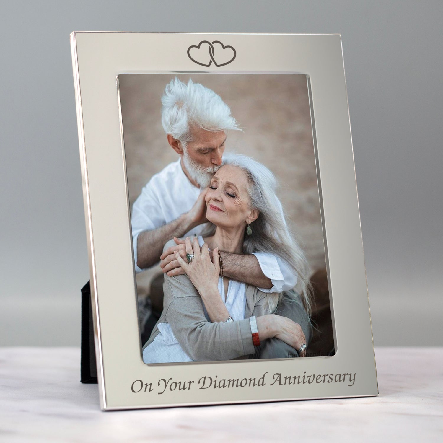 Silver 5x7 On Your Diamond Wedding Anniversary Photo Frame - Photo Frames