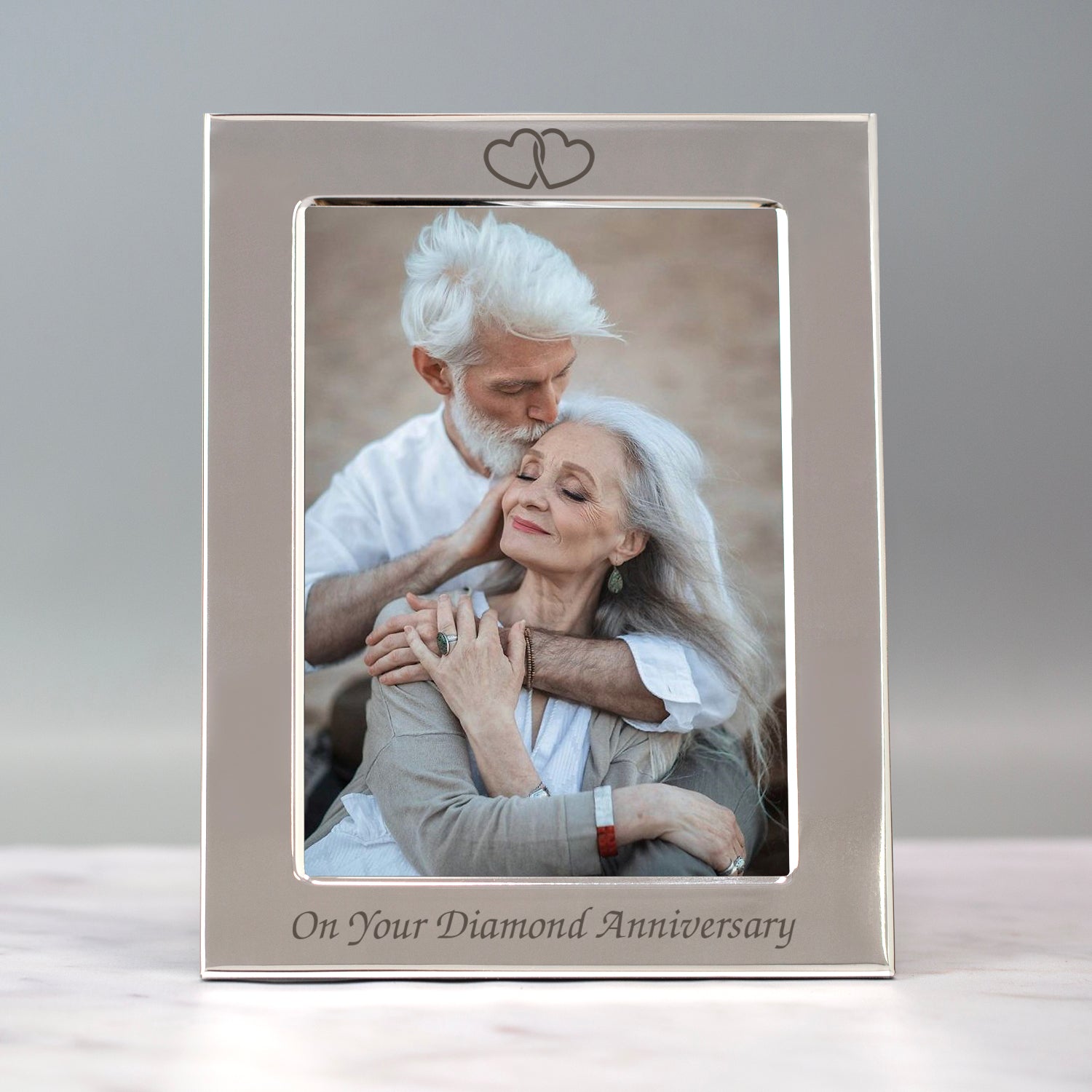 Silver 5x7 On Your Diamond Wedding Anniversary Photo Frame - Photo Frames