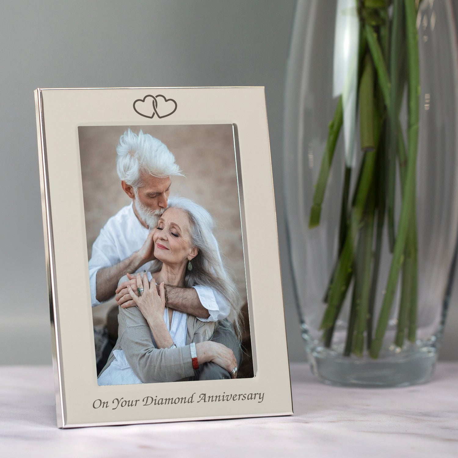 Silver 4x6 On Your Diamond Wedding Anniversary Photo Frame - Photo Frames