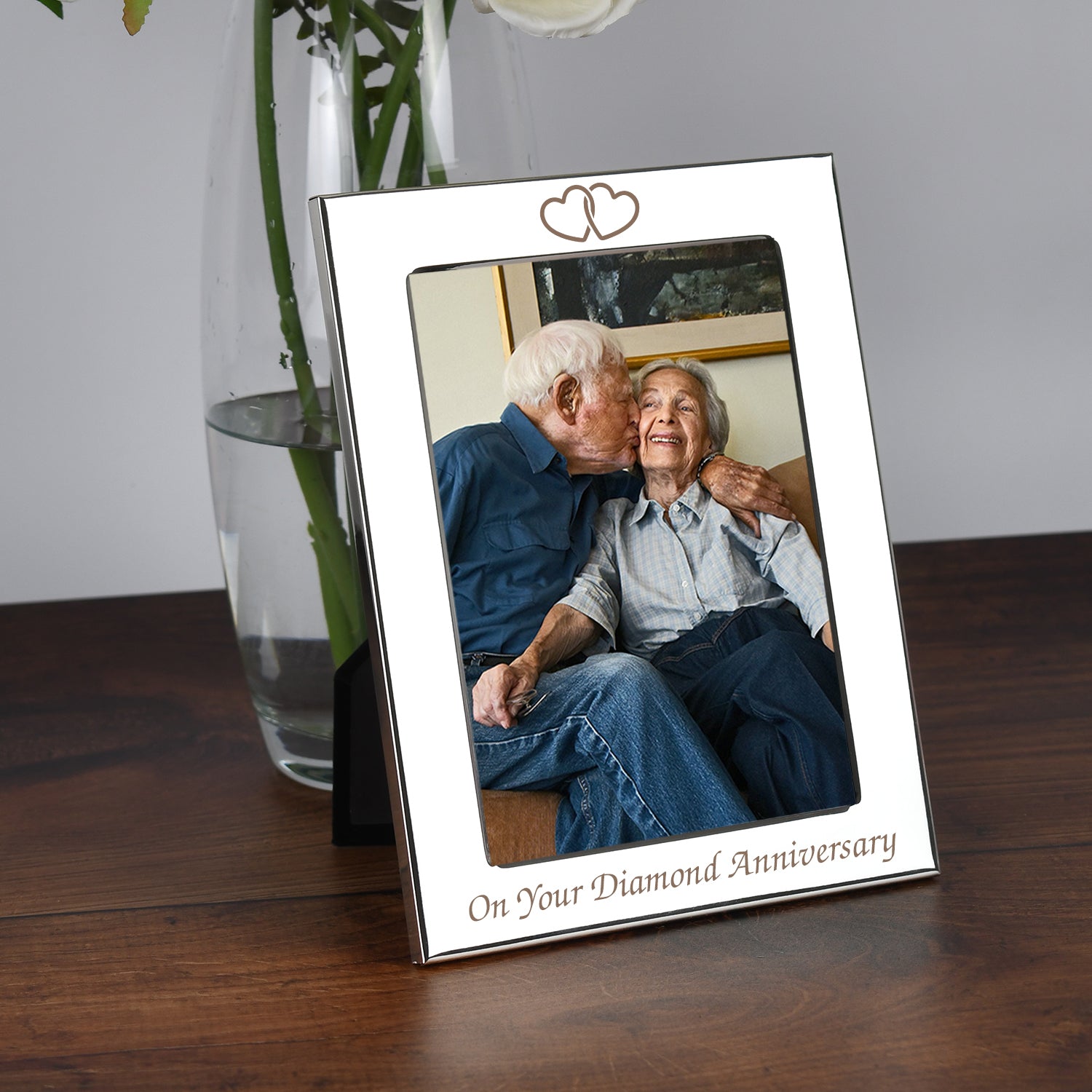 Silver 5x7 On Your Diamond Wedding Anniversary Photo Frame - Photo Frames
