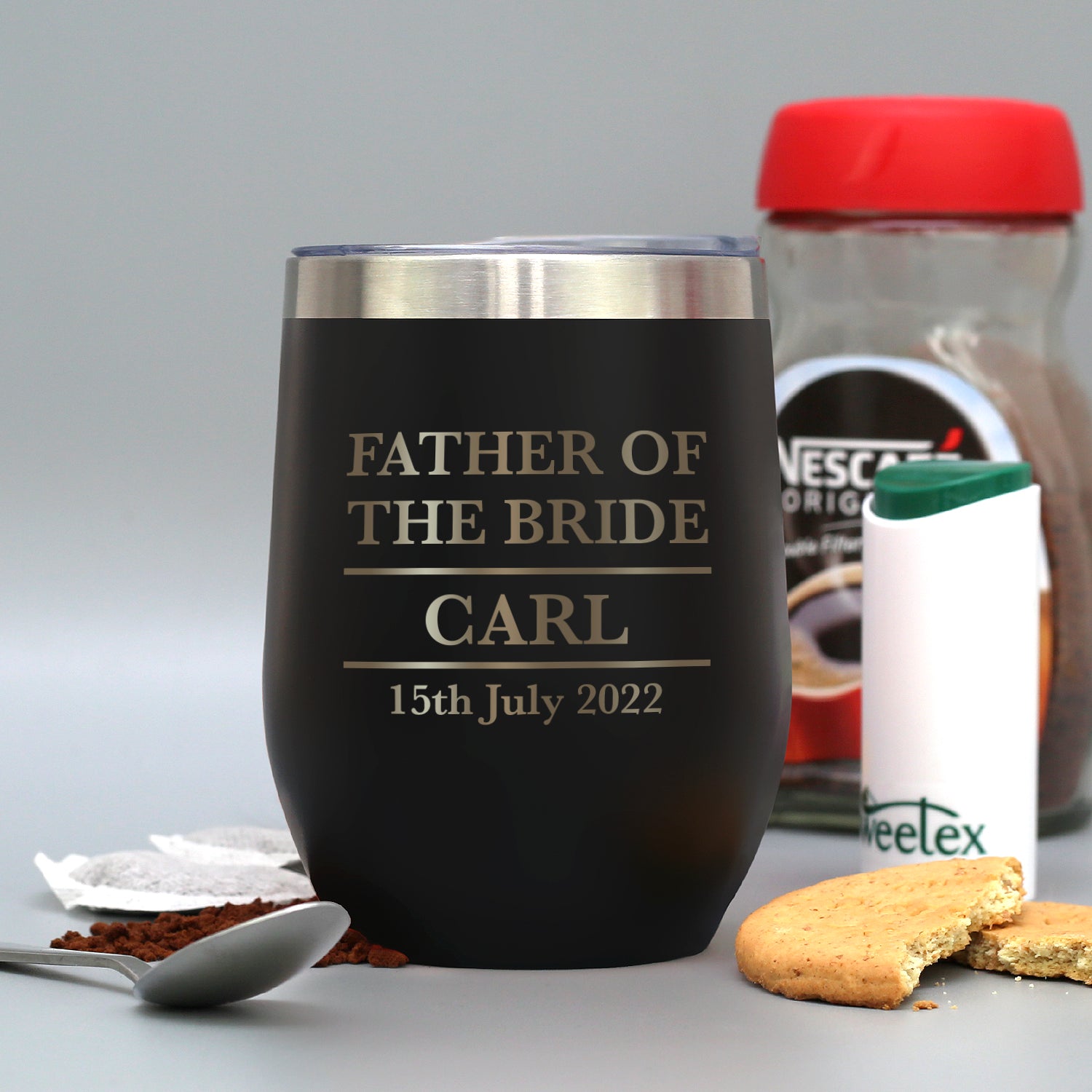 Personalised Father of the Bride Thermos Insulated Travel Tumbler - cup