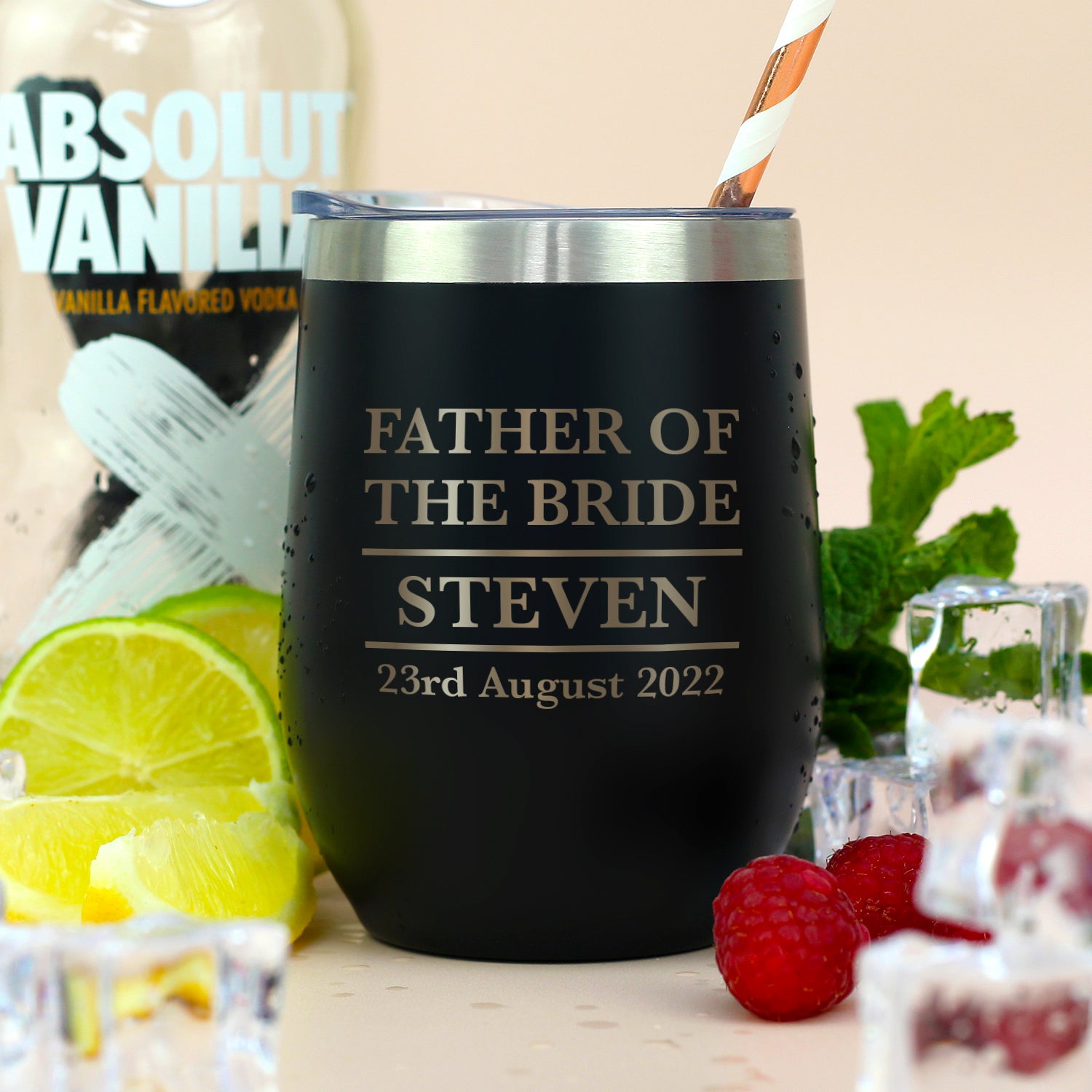 Personalised Father of the Bride Thermos Insulated Travel Tumbler - cup