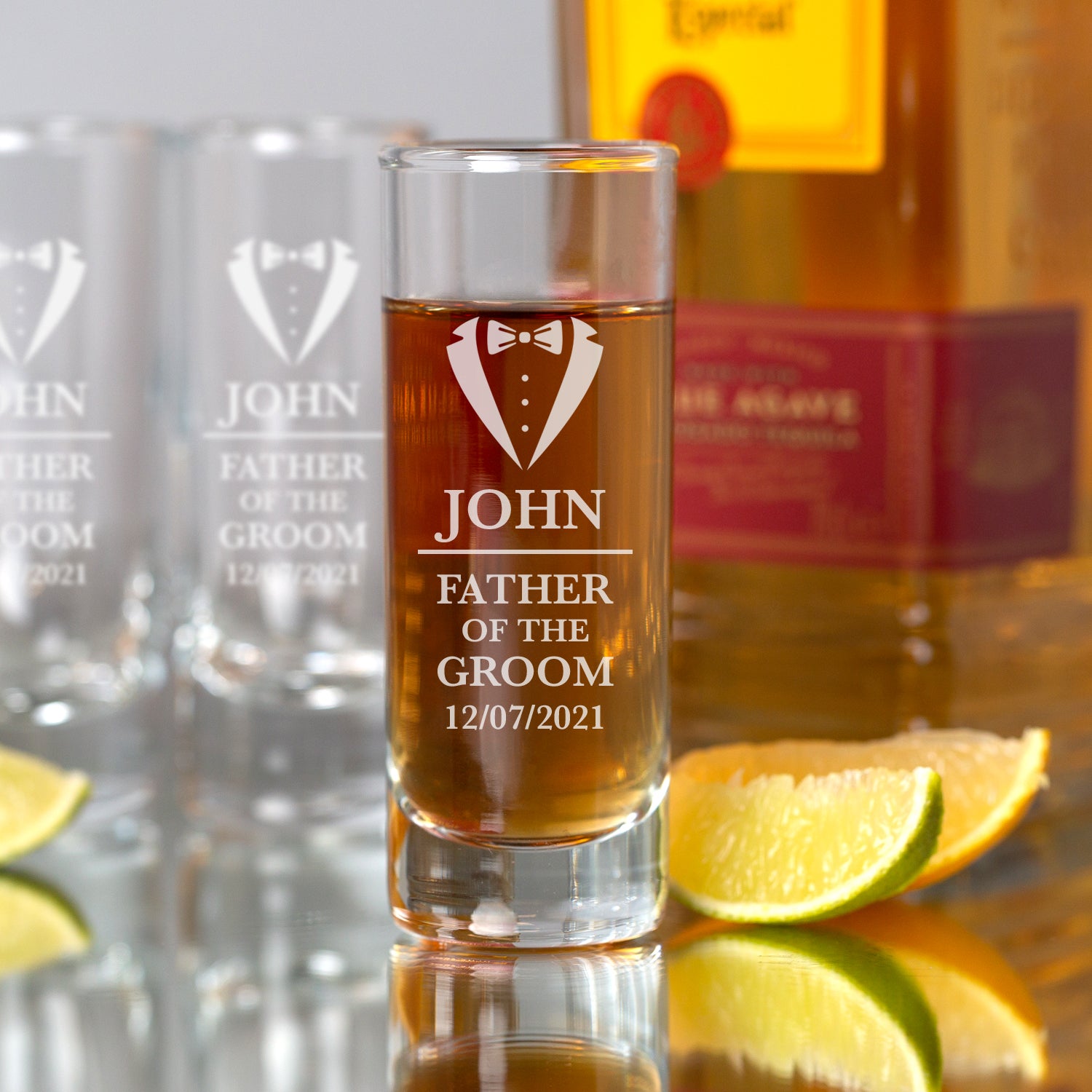 Personalised Father of the Groom Shot Glass - Shot Glass
