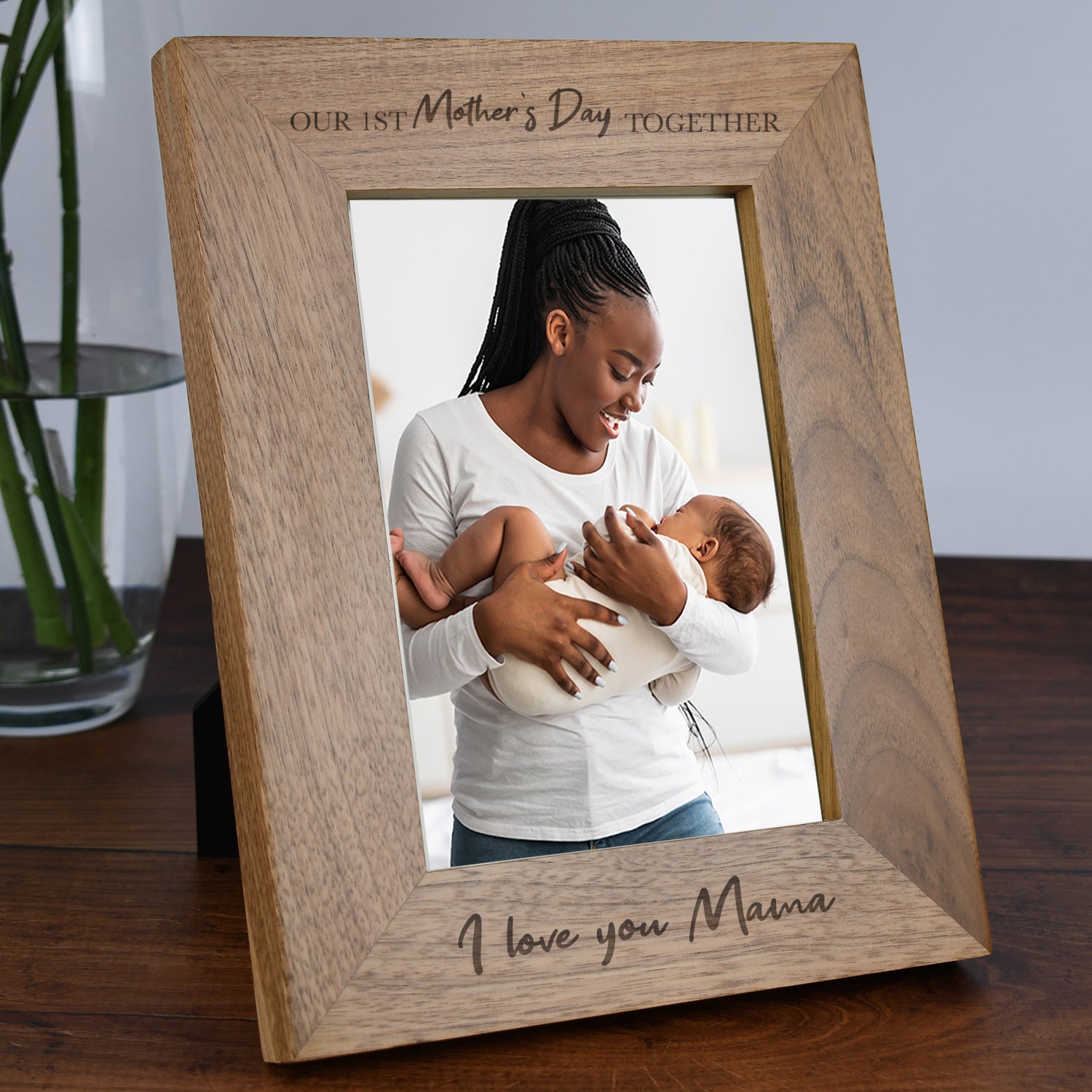 Personalised Wooden 5x7 Our 1st Mother’s Day Together Frame - Photo Frames