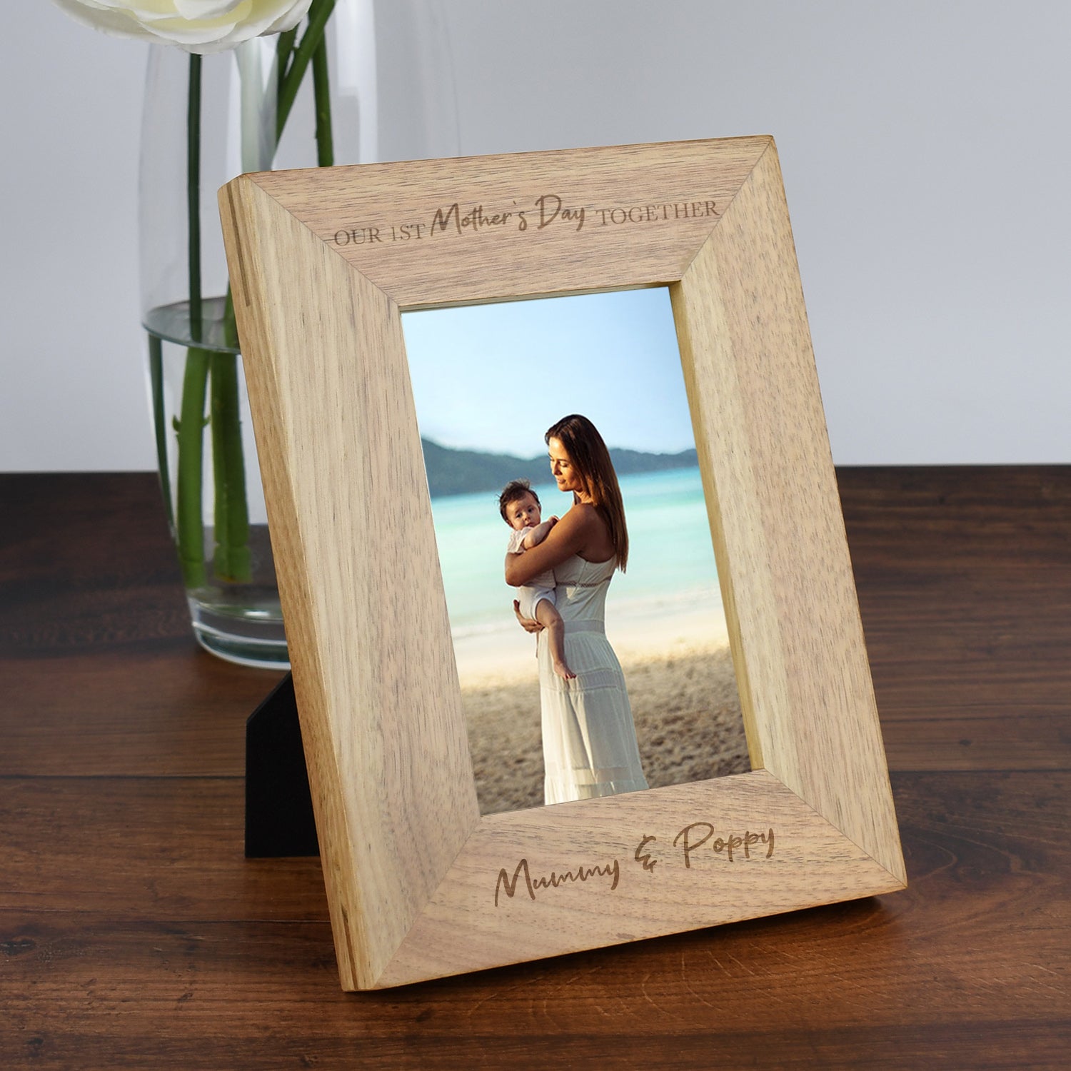 Personalised Wooden 5x7 Our 1st Mother’s Day Together Frame - Photo Frames