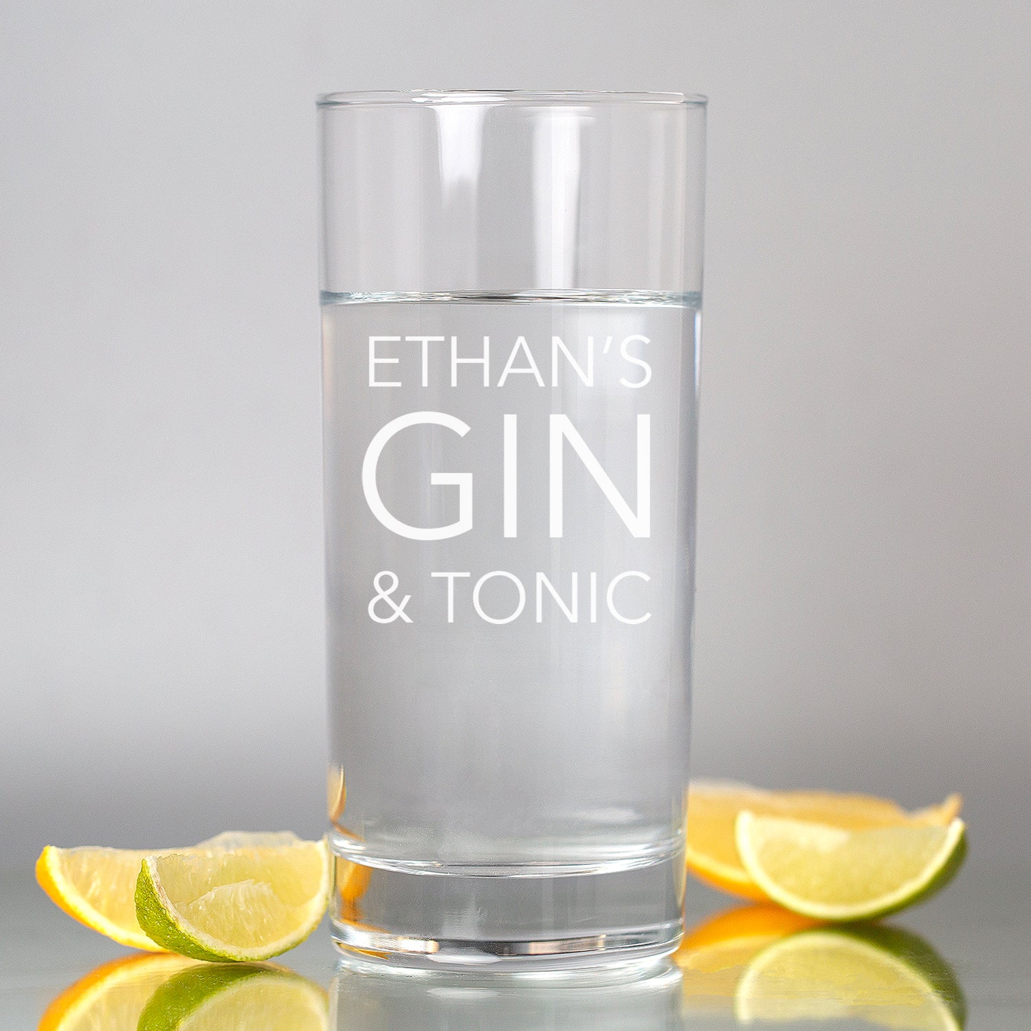 Personalised Gin & Tonic Hi Ball Glass - Hi Ball Glass