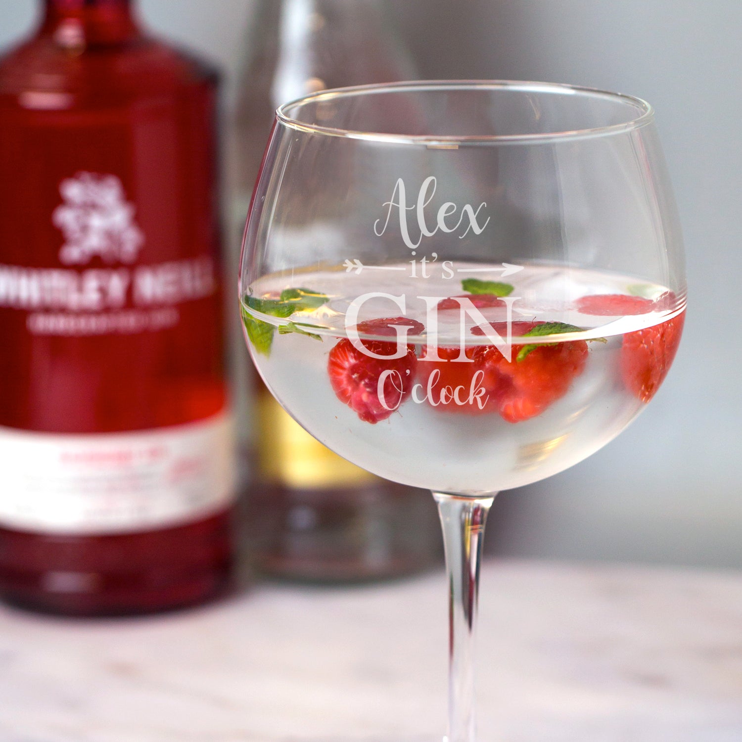 Personalised It’s Gin O’Clock Balloon Gin Glass - Balloon Glass