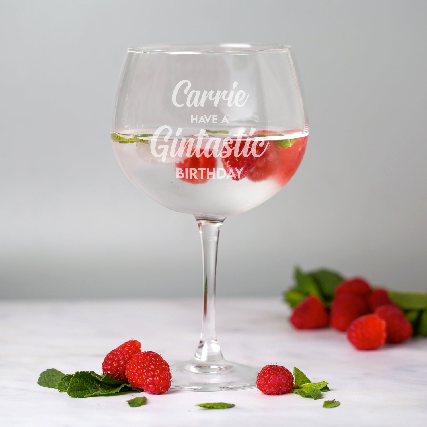 Personalised Gintastic Birthday Balloon Gin Glass - Balloon Glass