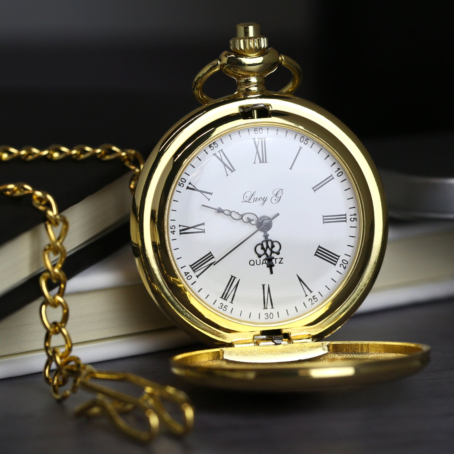 Personalised Best Man Gold Pocket Fob Watch - Pocket Watches