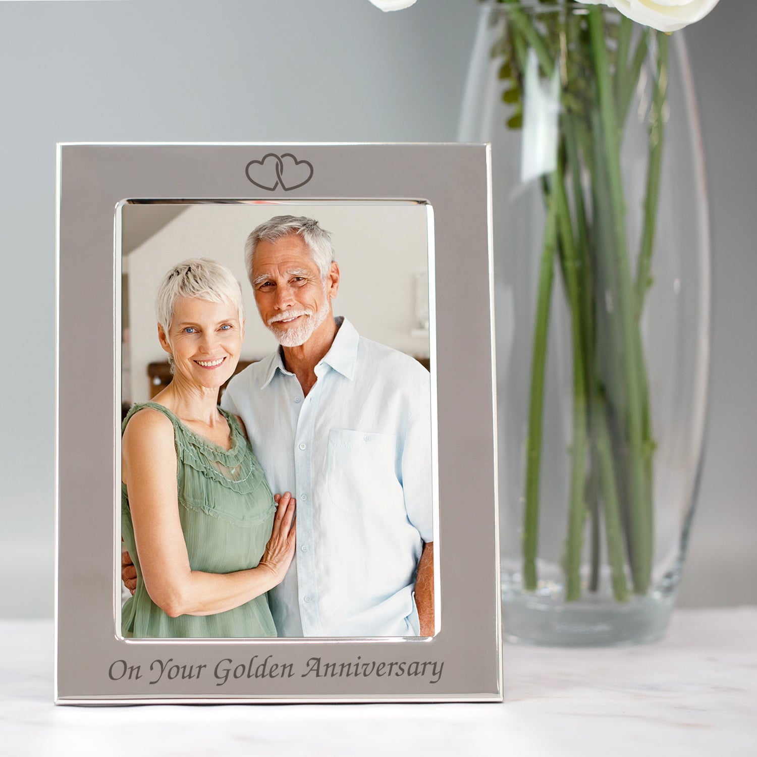 Silver 5x7 On Your Golden Wedding Anniversary Photo Frame - Photo Frames
