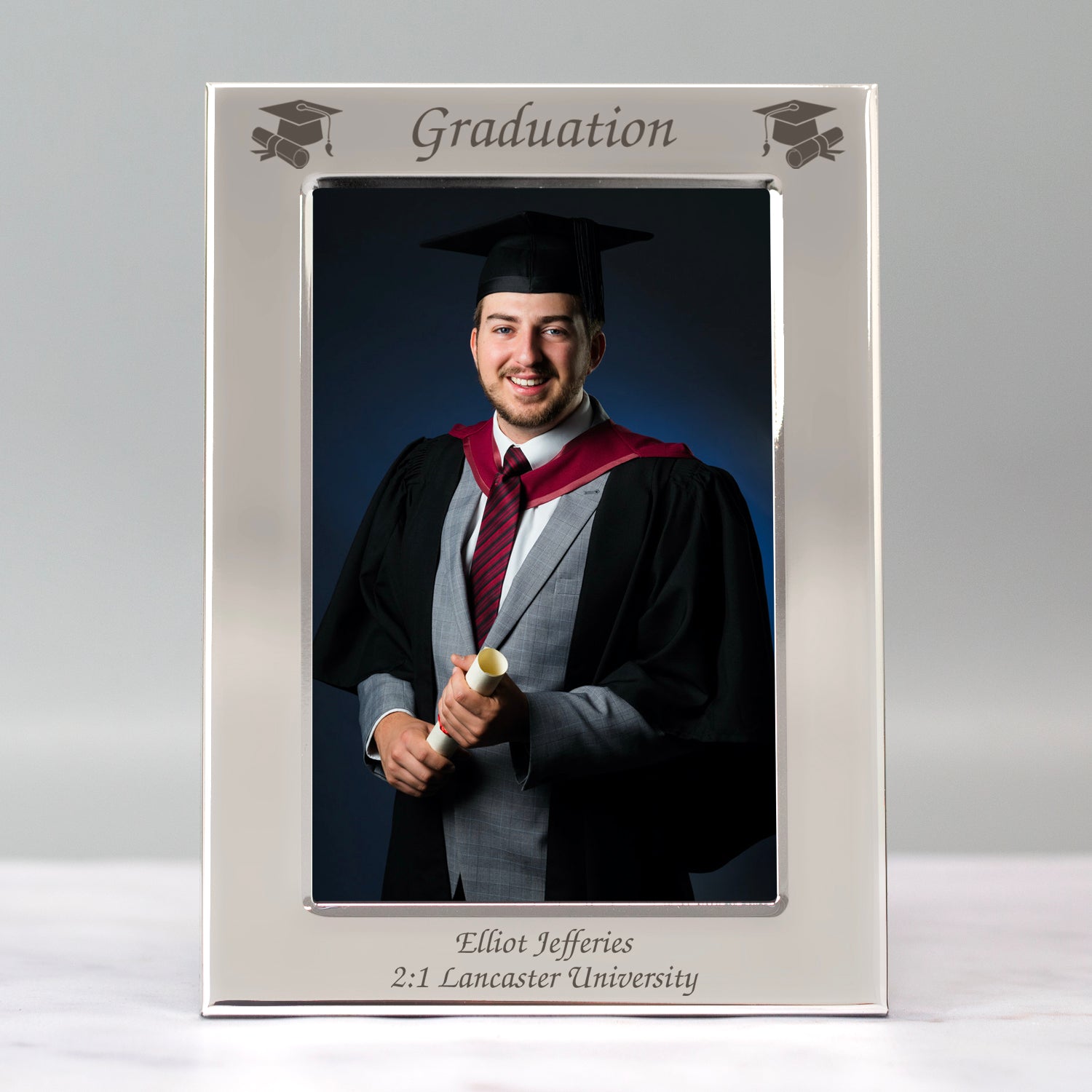 Personalised Silver 4x6 Graduation Photo Frame - Photo Frames